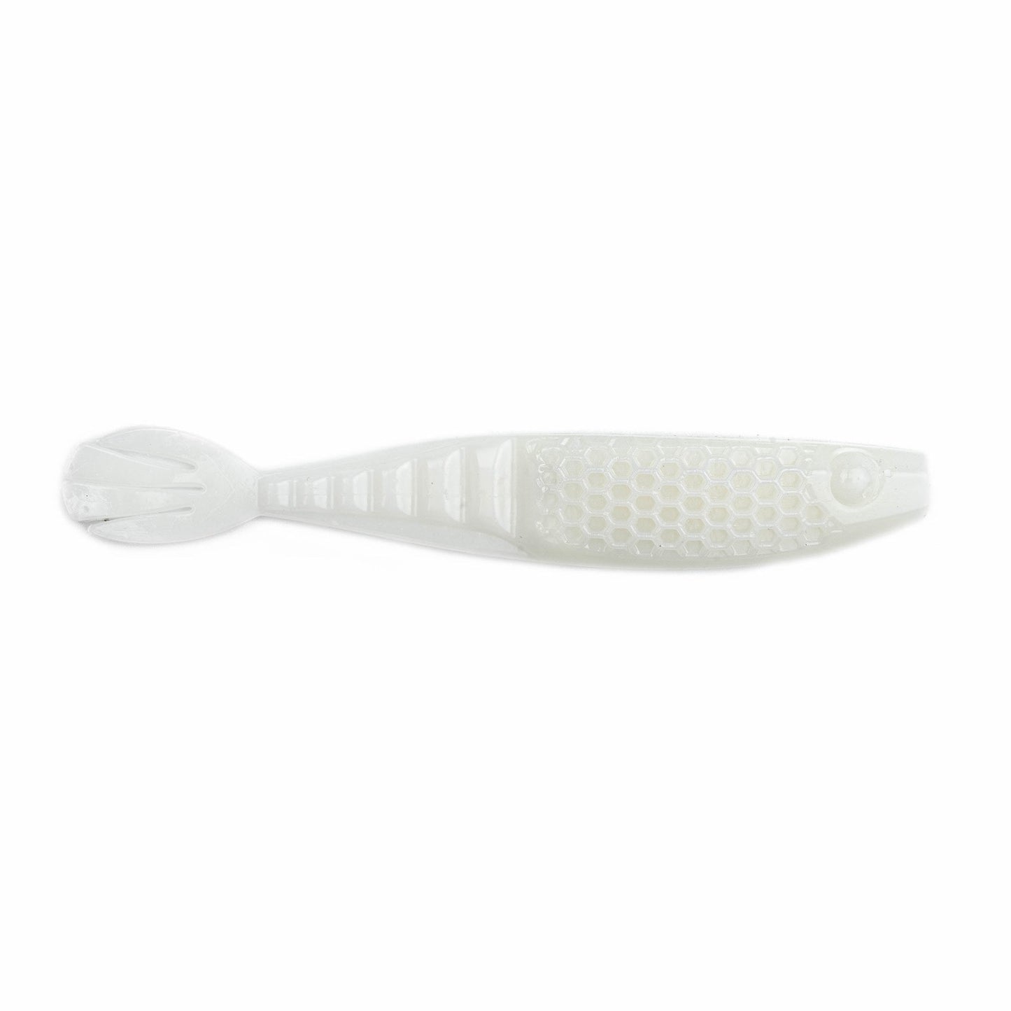NetBait HexTek Whiptail Shad 4.25 inch in White