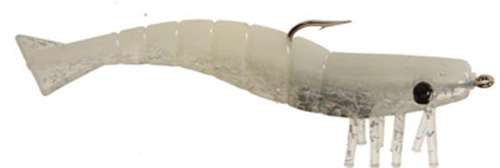 DOA 4 inch Shrimp — GLOW/HOLO FLAKE BELLY