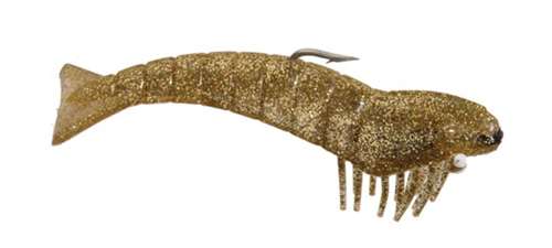 DOA 6 inch Shrimp — GOLD GLITTER