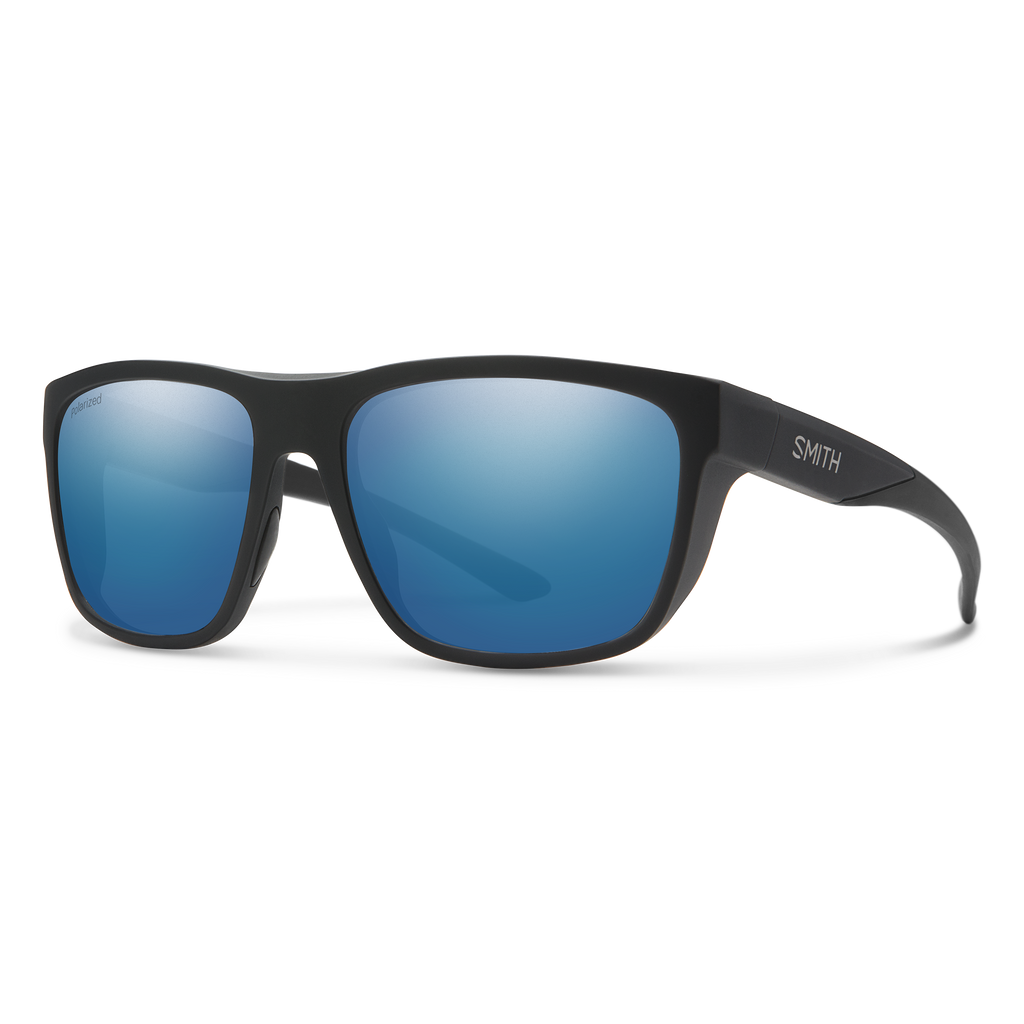 Smith Barra sunglasses — Matte Black | ChromaPop Polarized Blue Mirror