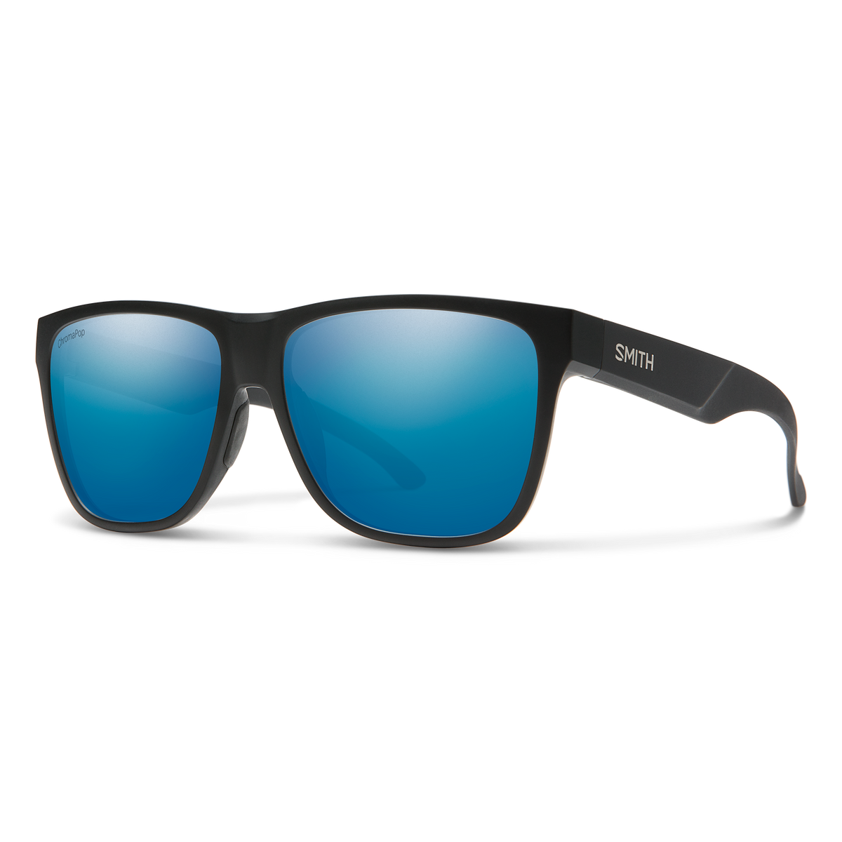 Smith Lowdown XL 2 sunglasses — Matte Black | ChromaPop Polarized Blue Mirror