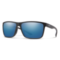 Smith Riptide sunglasses — Matte Black | ChromaPop Glass Polarized Blue Mirror