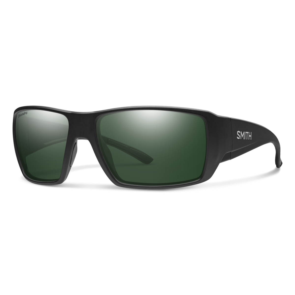 Smith Guide's Choice XL sunglasses — Matte Black | ChromaPop Polarized Gray Green