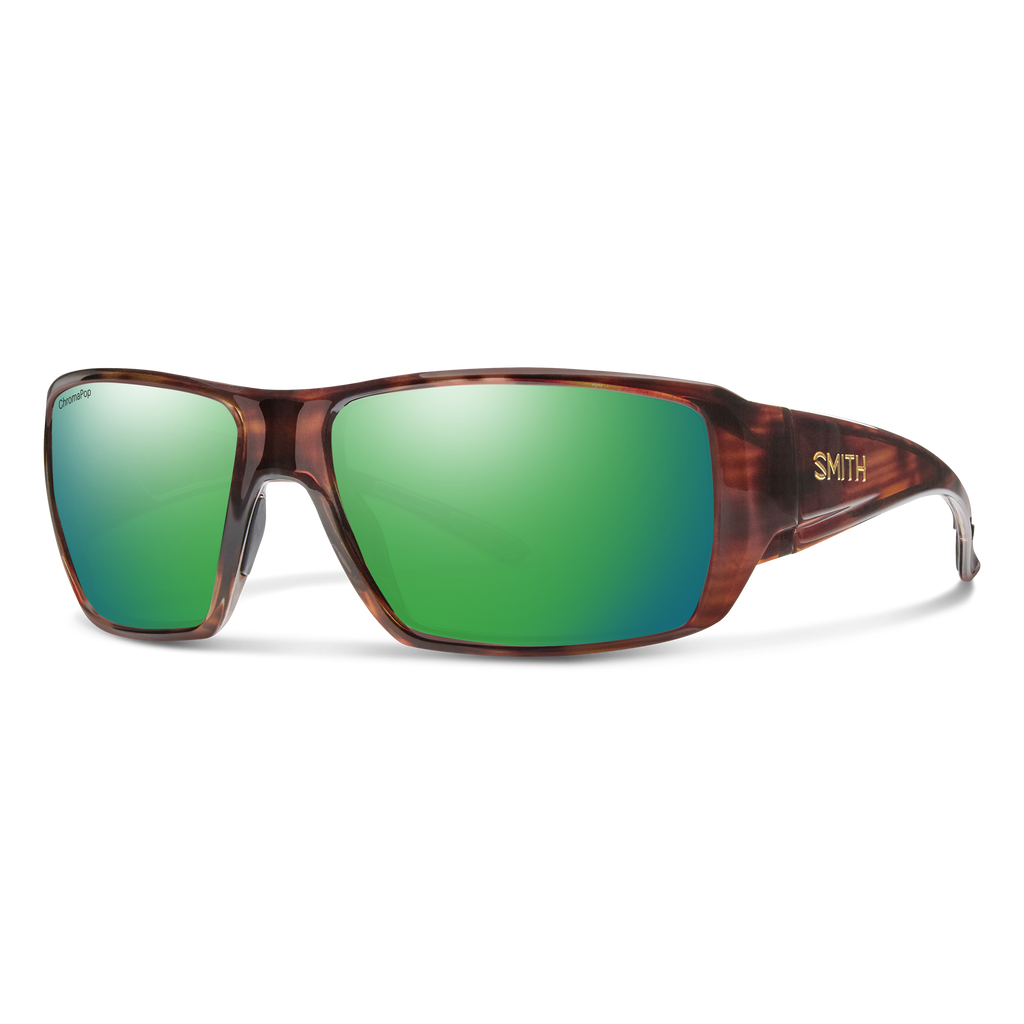 Smith Guide's Choice XL sunglasses — Tortoise | ChromaPop Glass Polarized Green Mirror