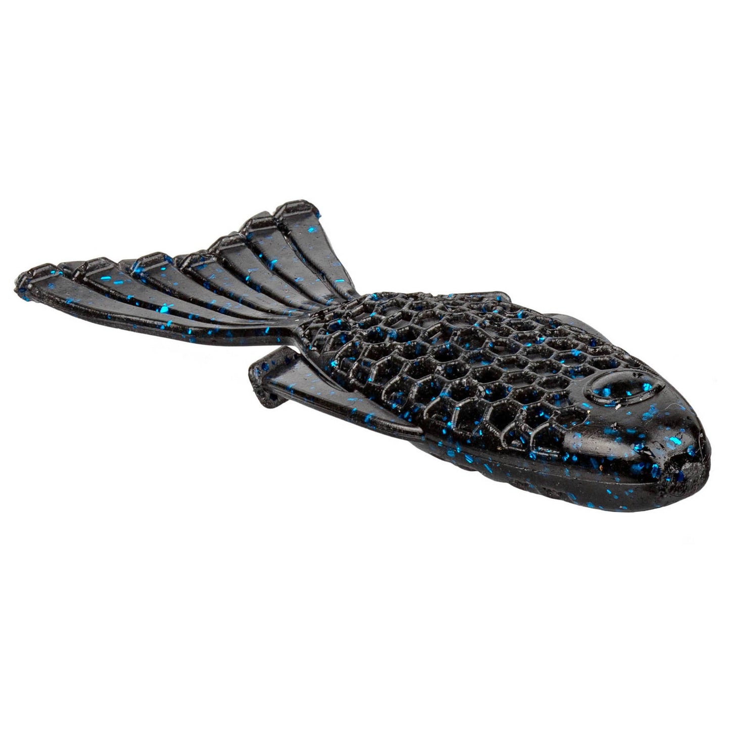 NetBait HexTek Bull Bream 4 inch bluegill bait in Black Blue Flake