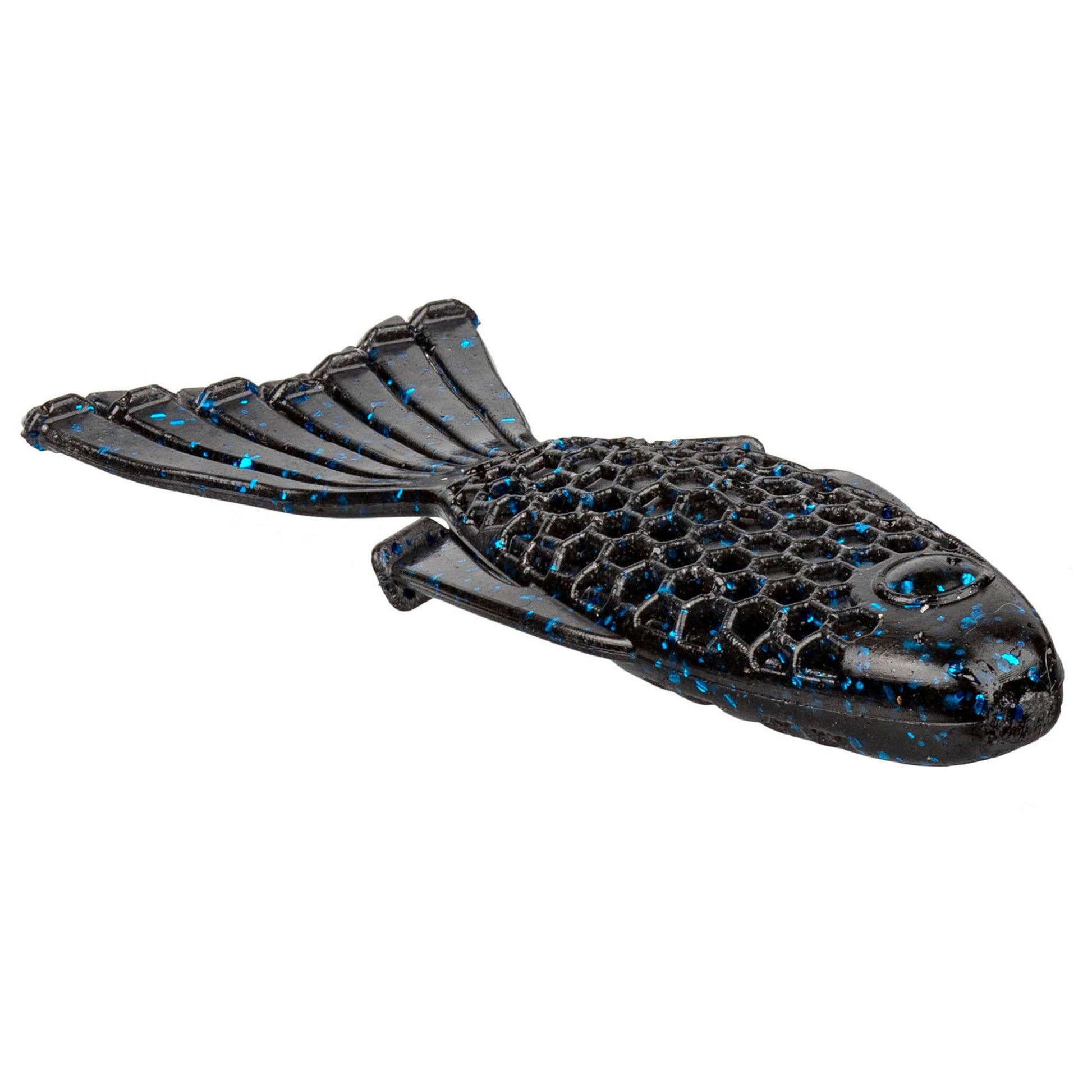 NetBait HexTek Bull Bream 4 inch bluegill bait in Black Blue Flake