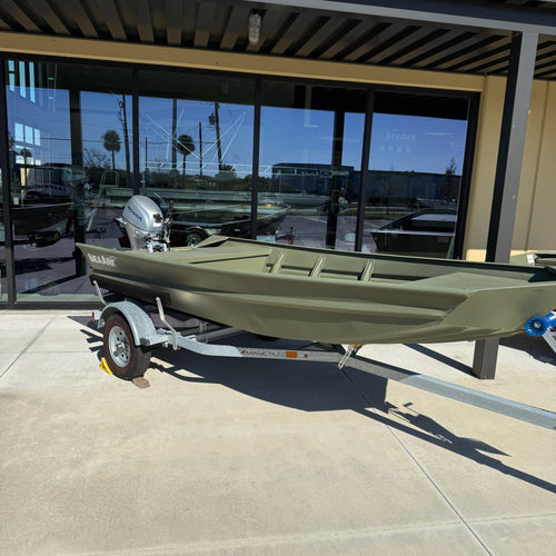Sea Ark 1448 MV aluminum modified-V jon boat at Lake & Trail USA in Okeechobee, FL.