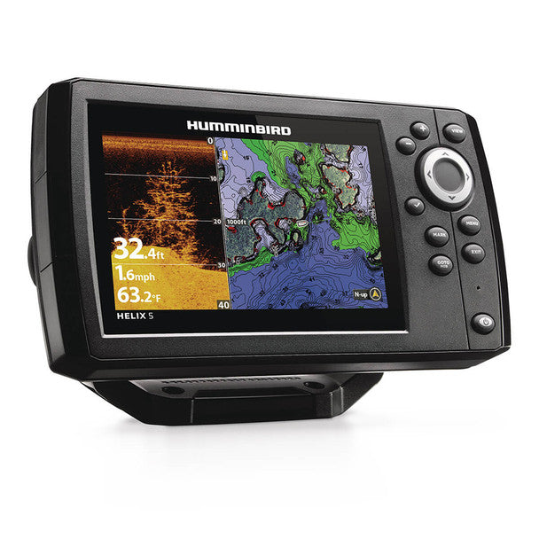 Humminbird Helix 5 CHIRP DI fish finder and chartplotter display