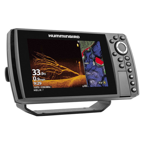 Humminbird Helix 7 CHIRP MEGA DI fish finder and chartplotter display