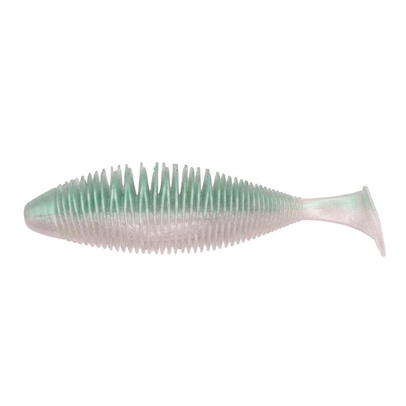 Geecrack Bellows Shad Swimmer 7 inch soft swimbait in Natural Hasu #251