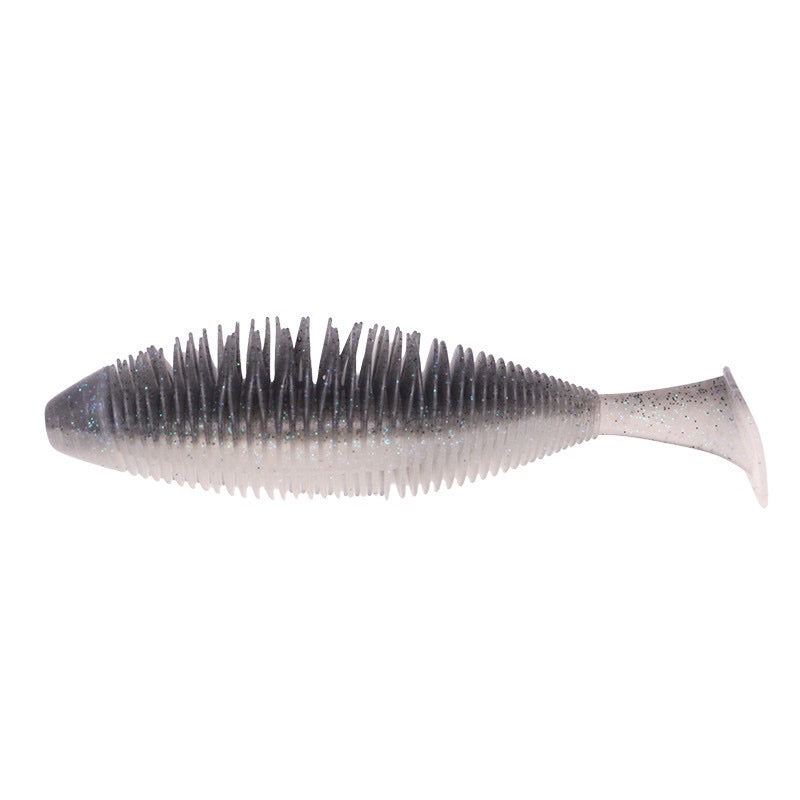 Geecrack Bellows Shad Swimmer 7 inch soft swimbait in Electric Shad #268