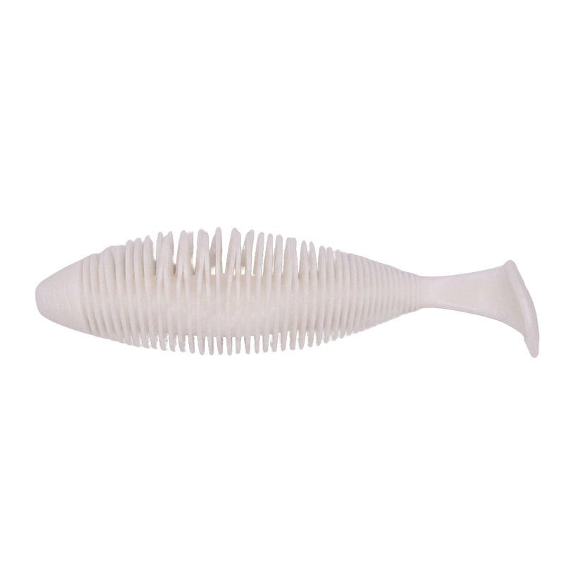 Geecrack Bellows Shad Swimmer 7 inch soft swimbait in White #389