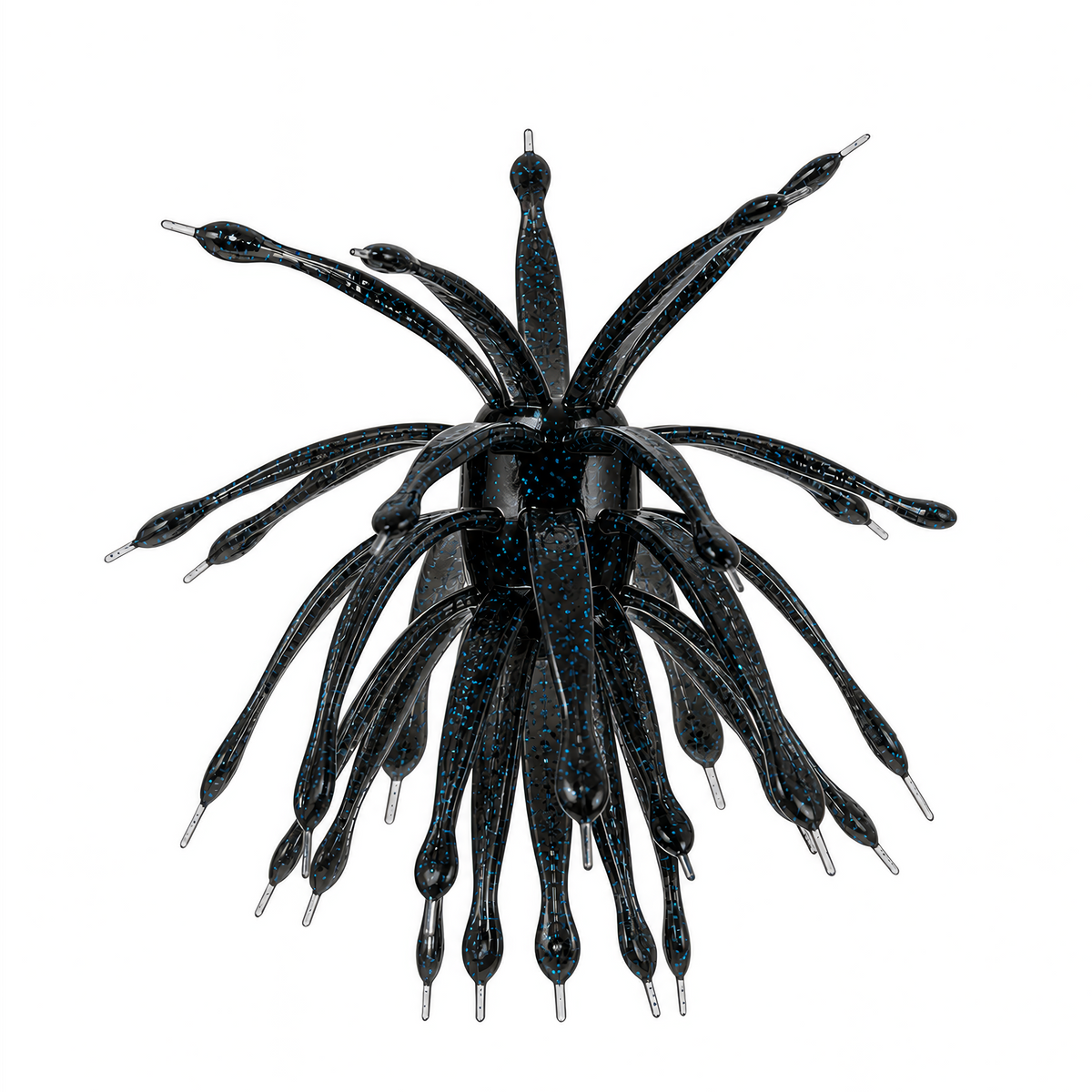 6th Sense Abstract urchin-style soft plastic bait in Black N' Blue