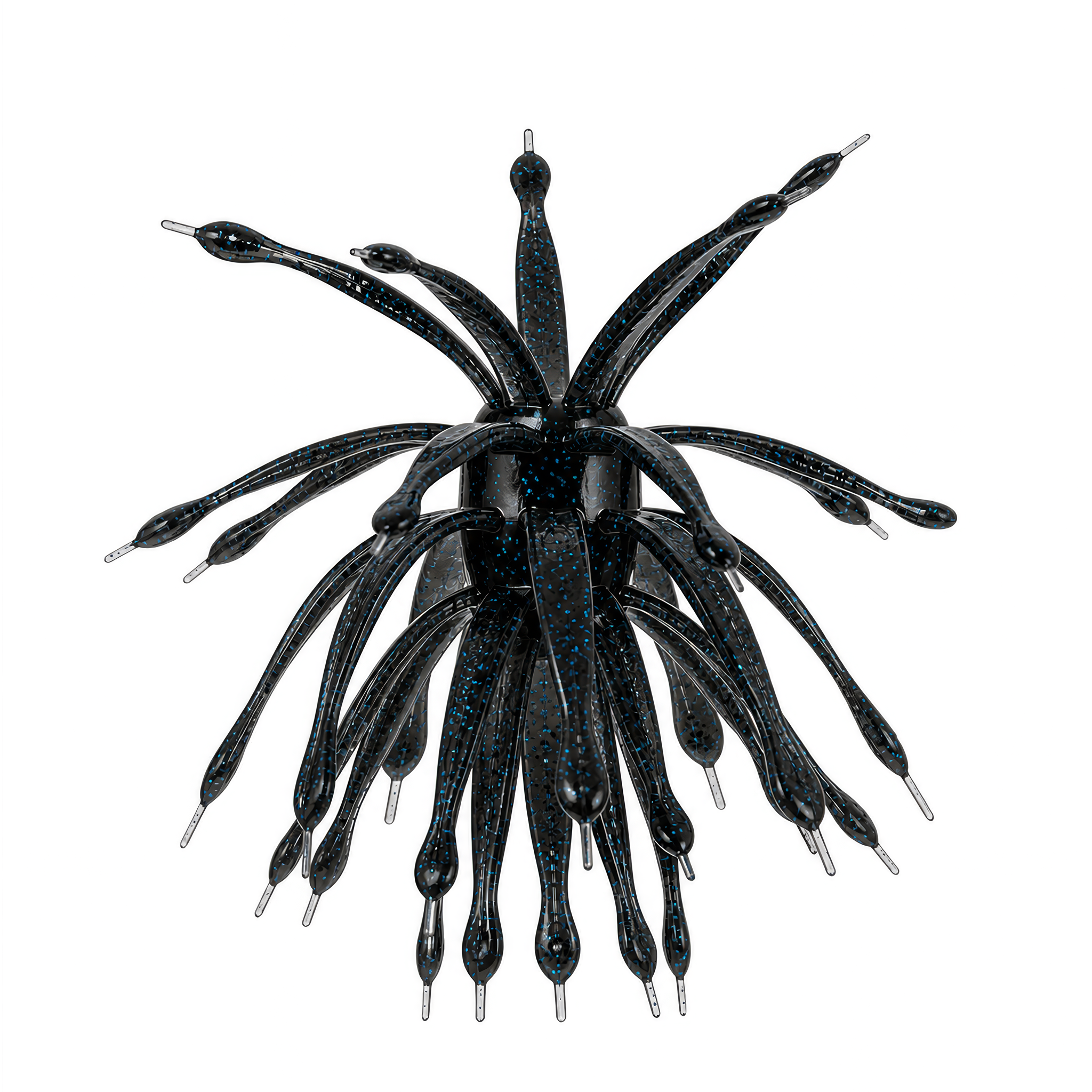 6th Sense Abstract urchin-style soft plastic bait in Black N' Blue