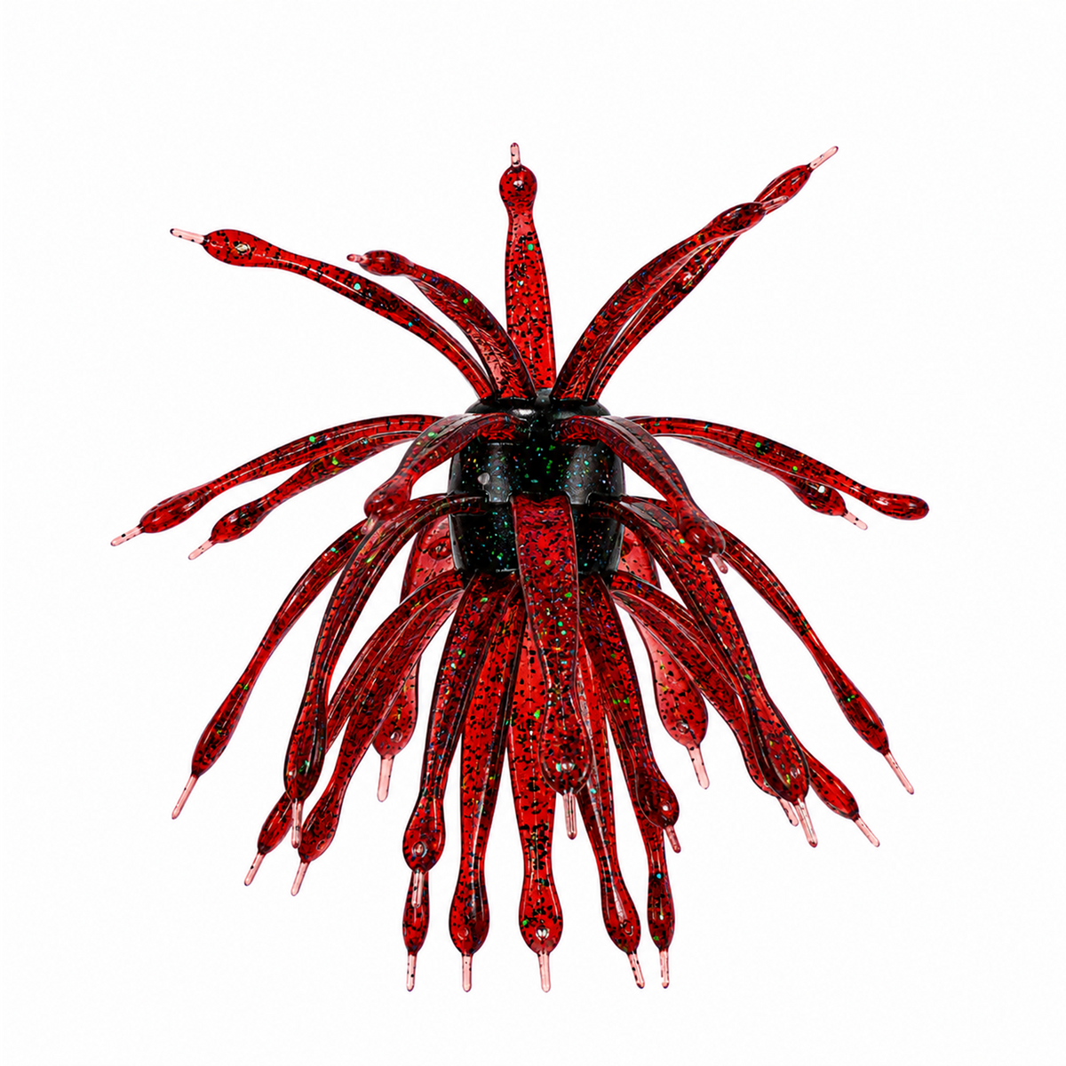 6th Sense Abstract urchin-style soft plastic bait in Blood Apple