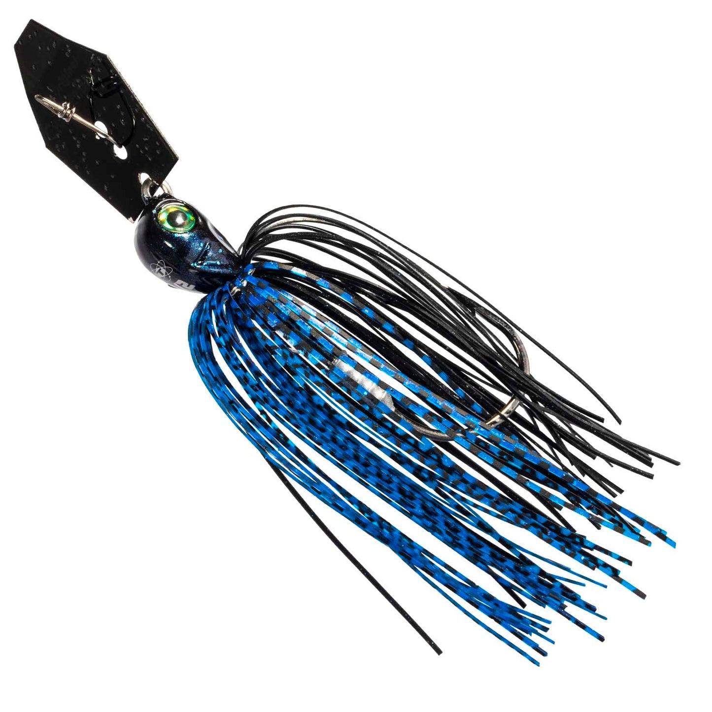 Z-Man Tungsten ChatterBait Elite EVO bladed jig, 1/2 oz, Black/Blue color