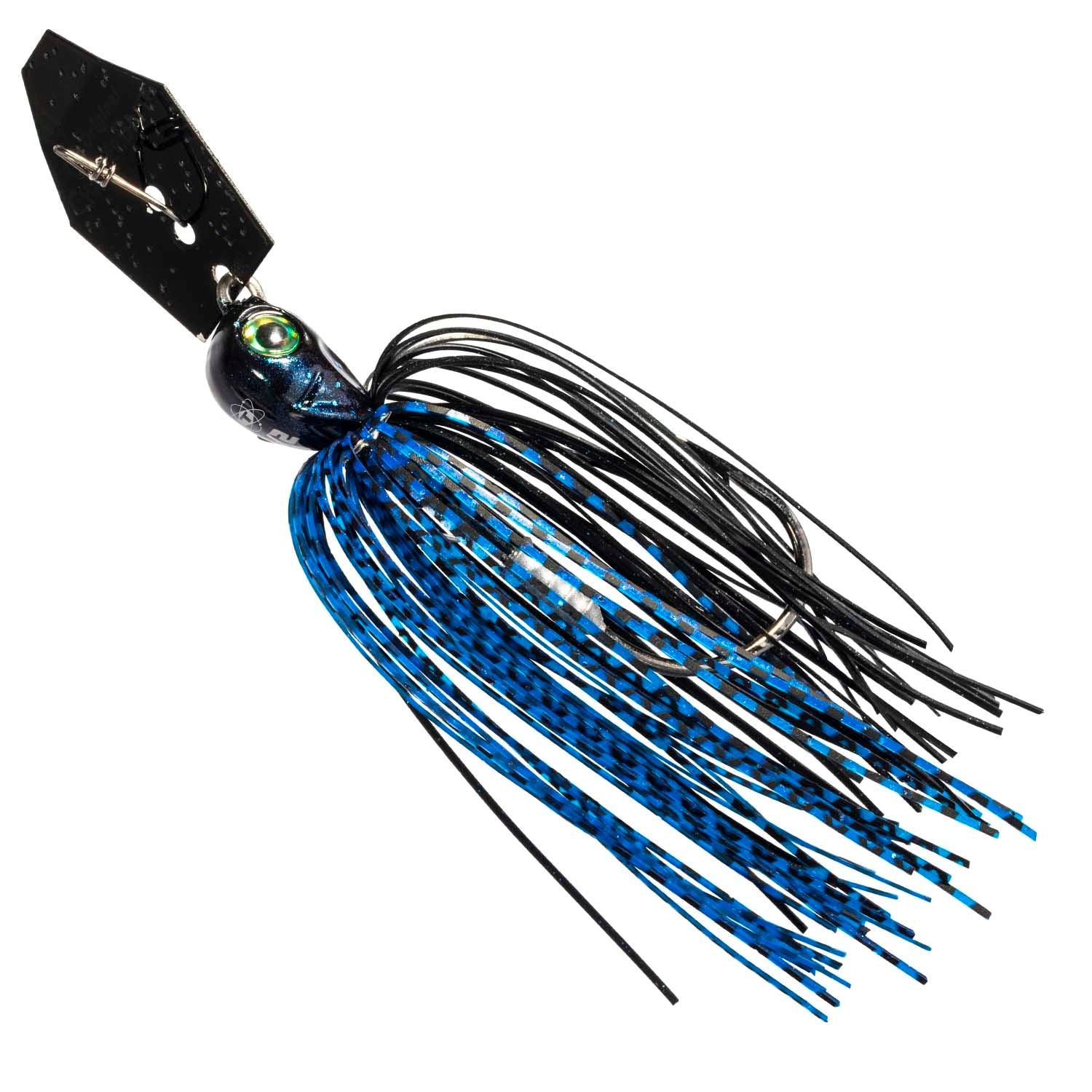 Z-Man Tungsten ChatterBait Elite EVO bladed jig, 1/2 oz, Black/Blue color