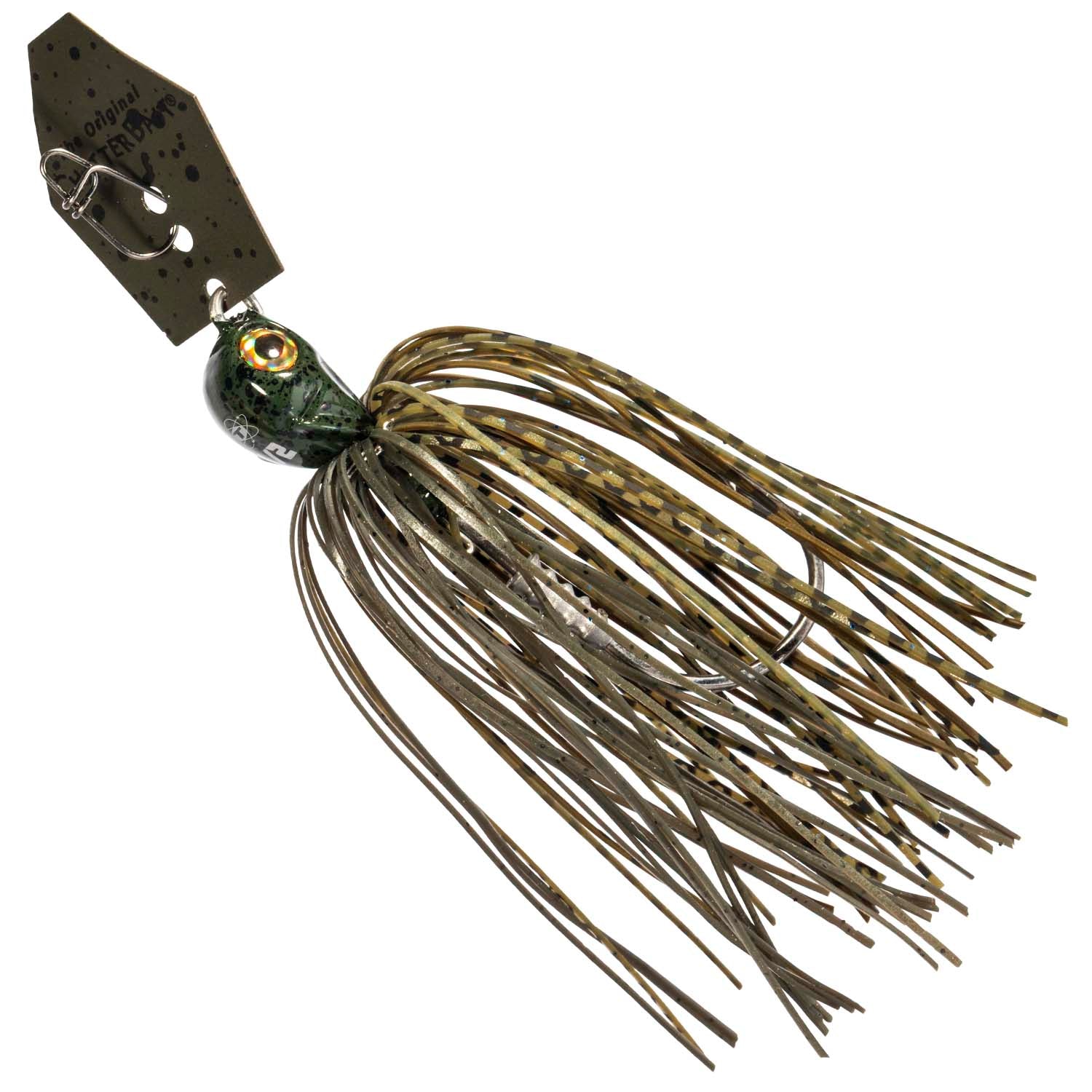Z-Man Tungsten ChatterBait Elite EVO bladed jig, 1/2 oz, Green Pumpkin color