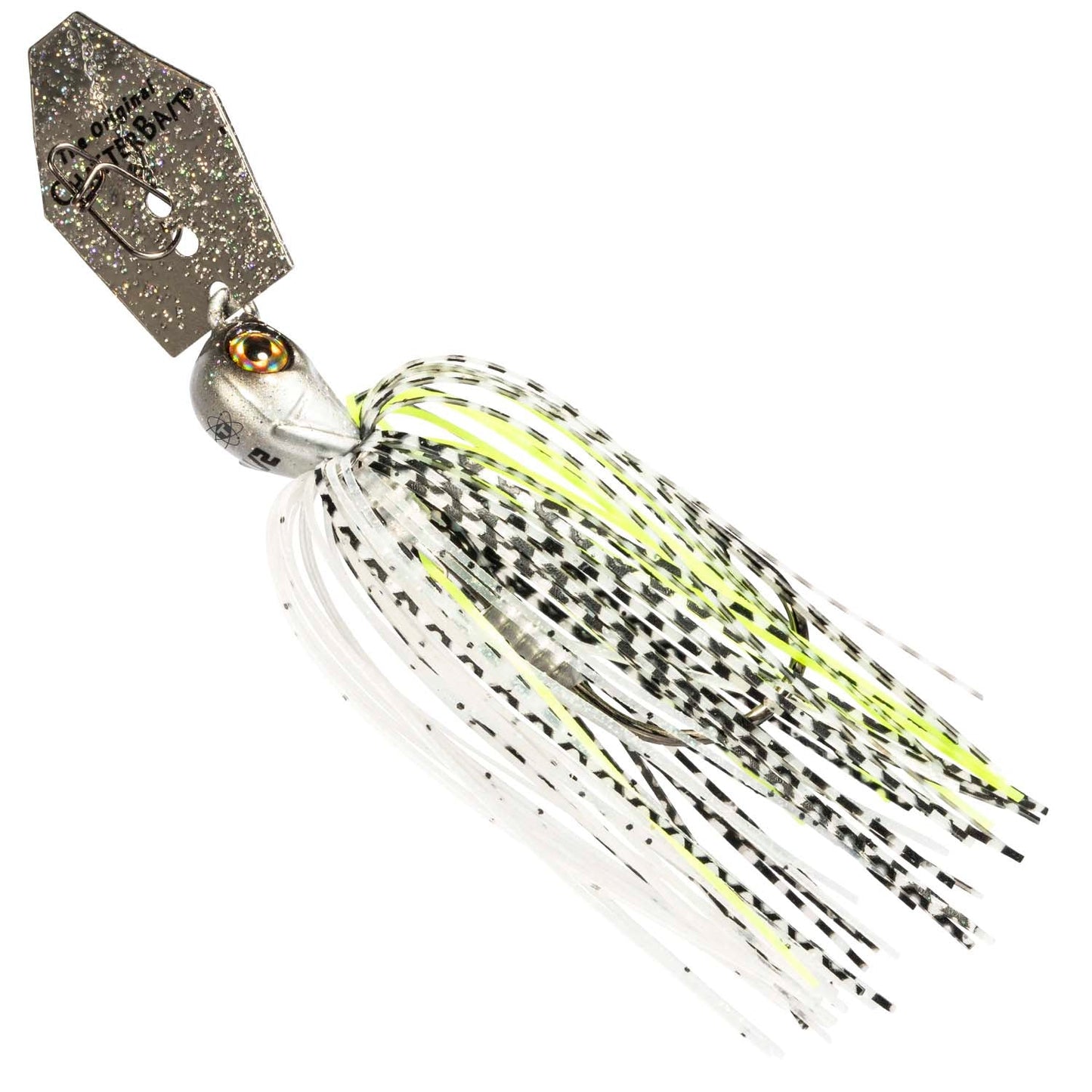 Z-Man Tungsten ChatterBait Elite EVO bladed jig, 1/2 oz, Glitter Bomb color