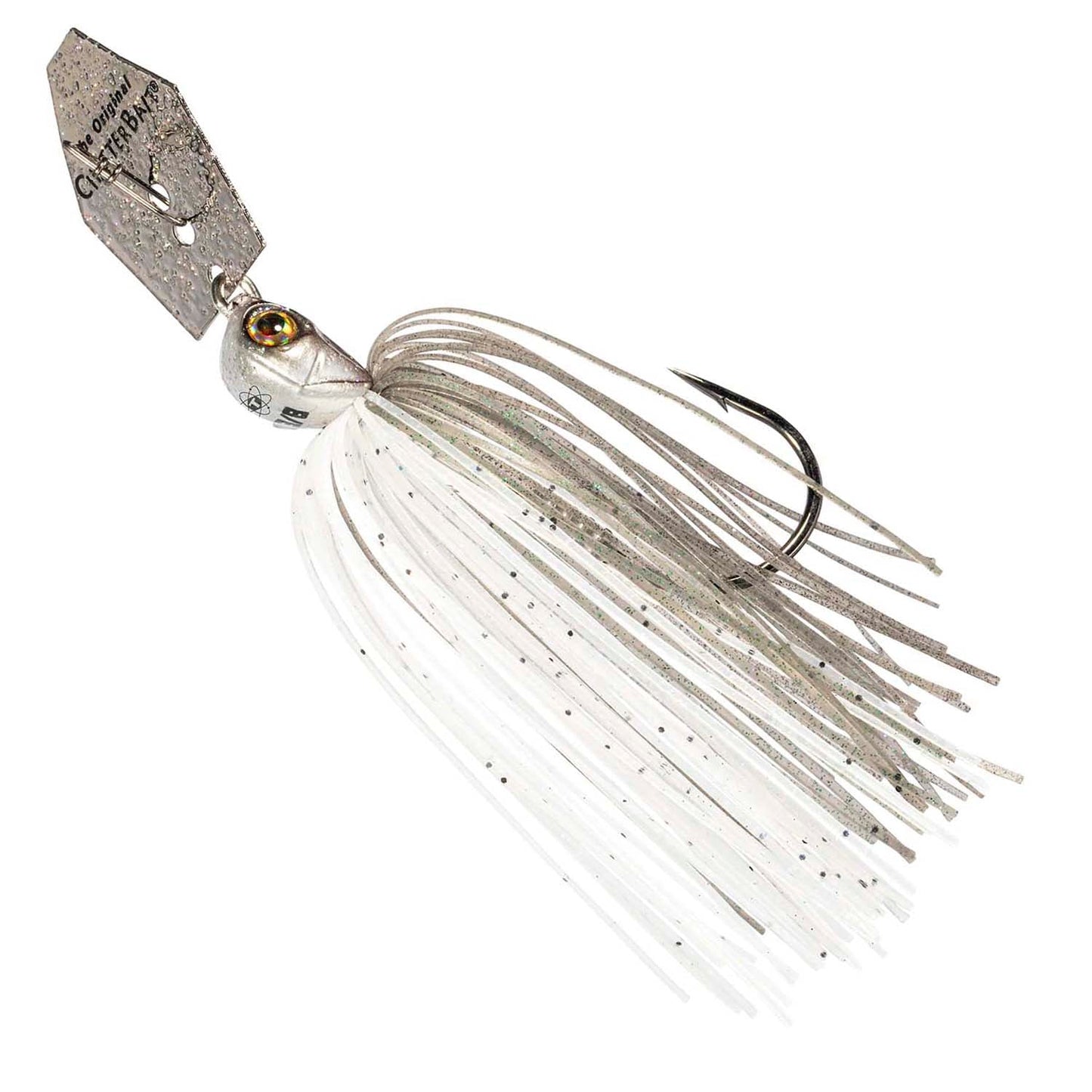 Z-Man Tungsten ChatterBait Elite EVO bladed jig, 3/8 oz, Electric Shad color
