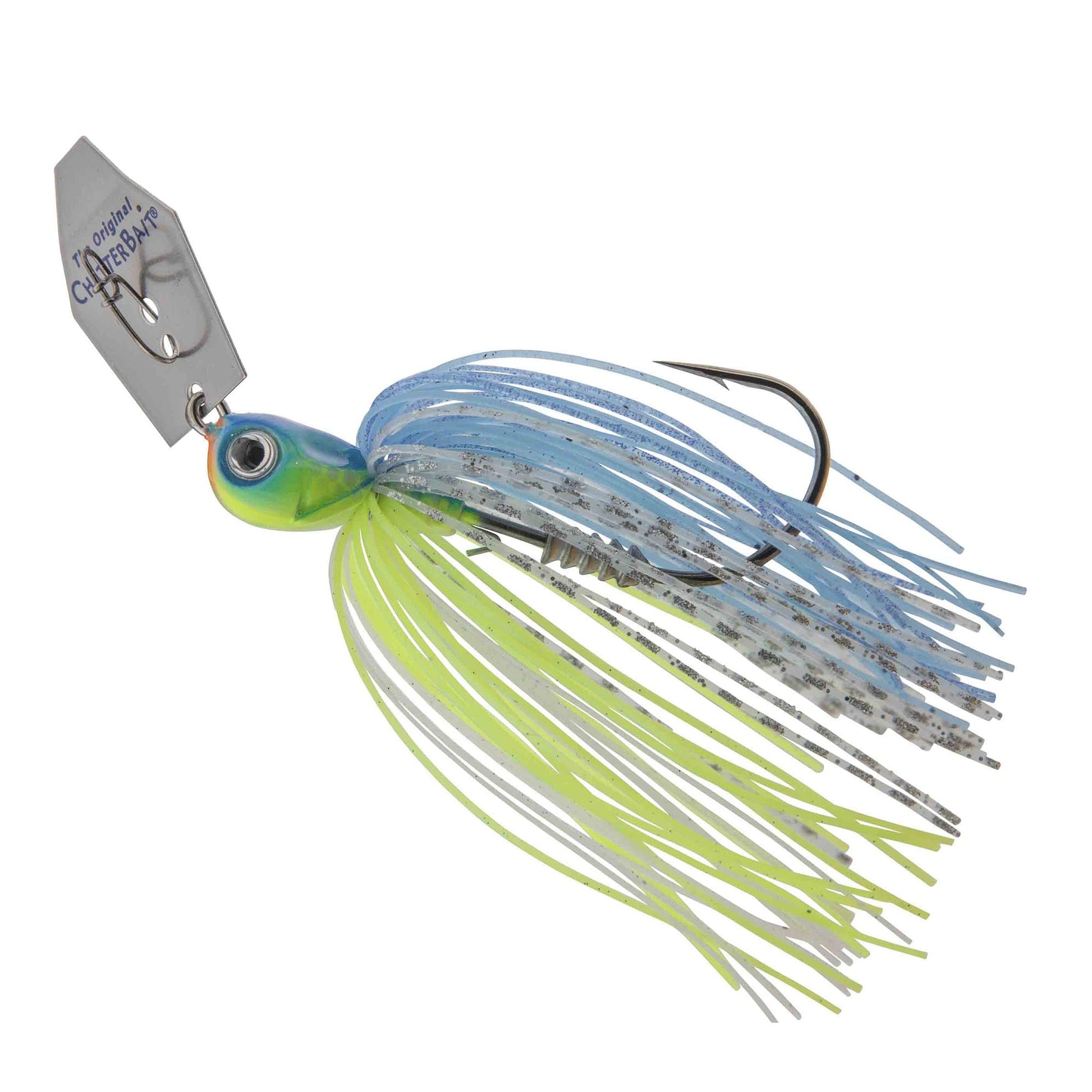 Z-Man Tungsten ChatterBait Elite EVO bladed jig, 1/2 oz, Citrus Shad color