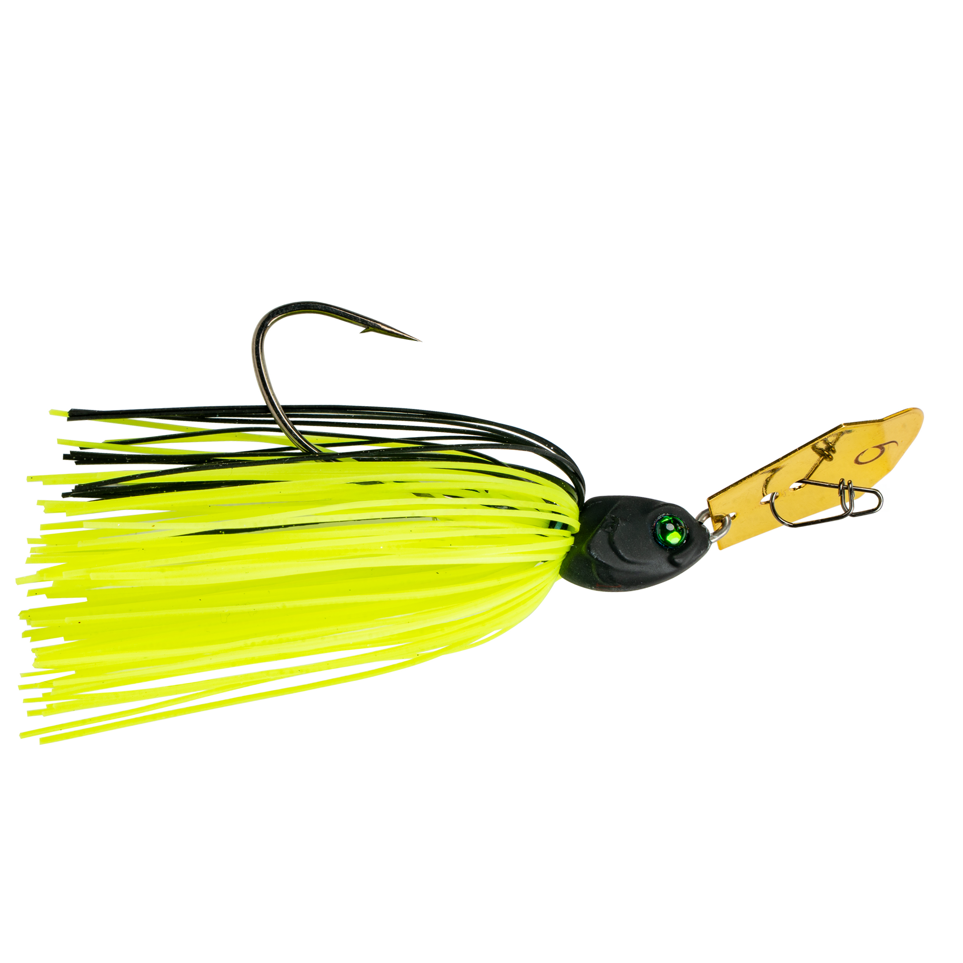 6th Sense JigSaw bladed jig in Chartreuse Black-Back