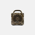 Turtlebox Cub portable Bluetooth speaker in Mossy Oak Bottomland camo, front view