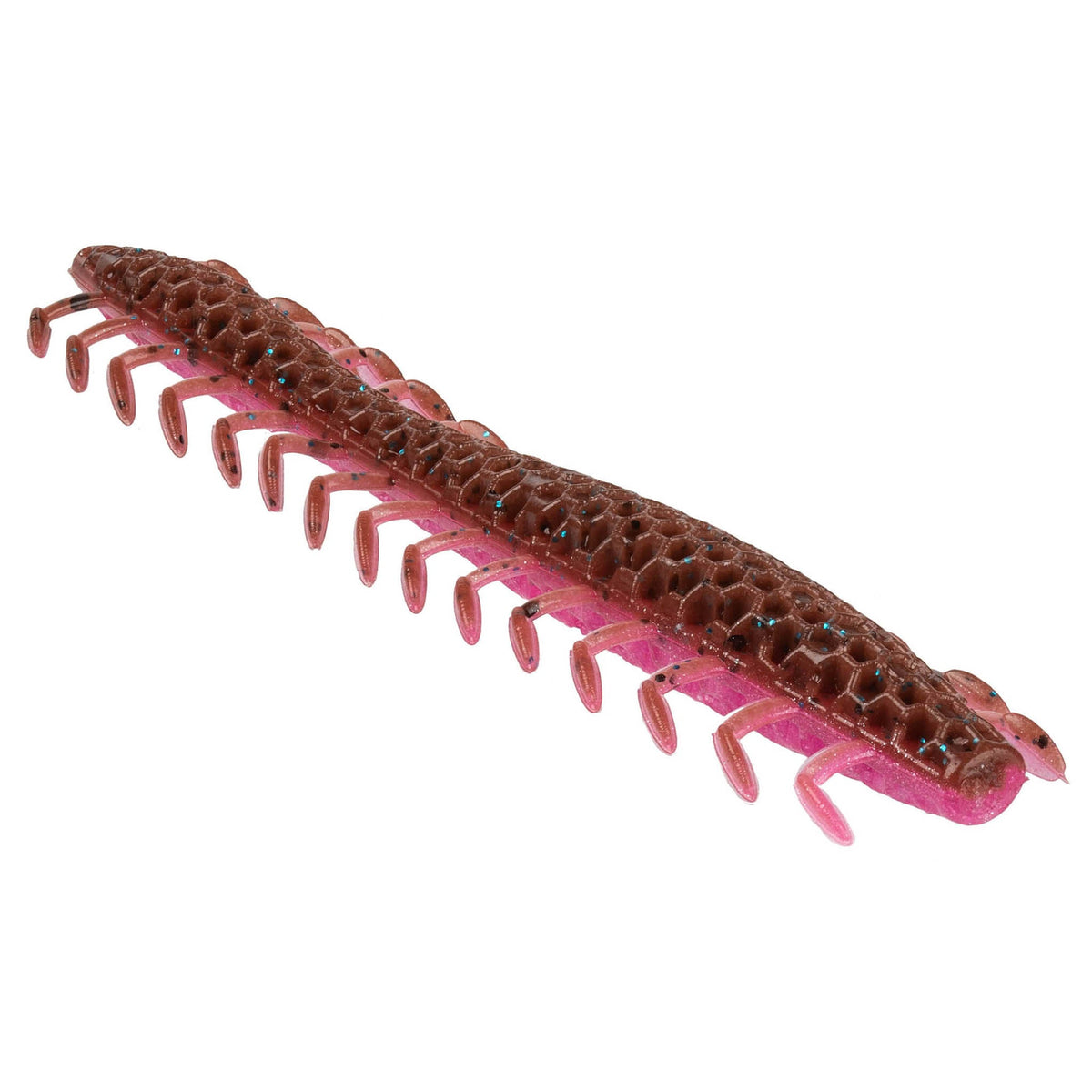 NetBait HexTek Dirty 30 5 inch soft plastic worm in color 21, showing the 30 forward-facing legs