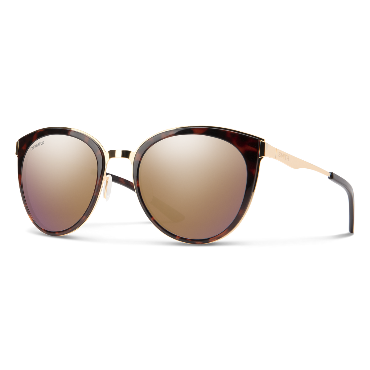Smith Somerset sunglasses — Tortoise Rose | ChromaPop Polarized Rose Gold Mirror