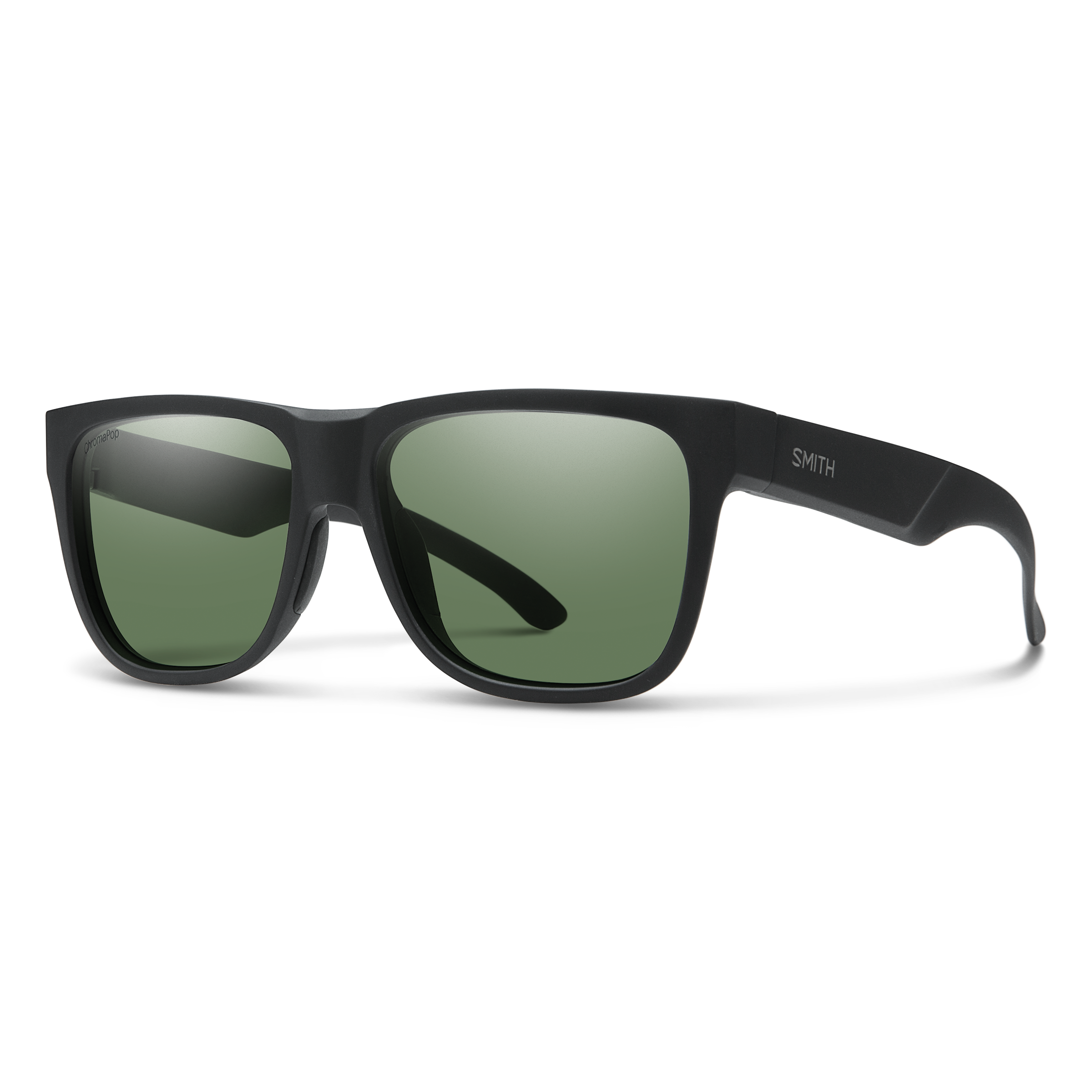 Smith Lowdown 2 sunglasses — Matte Black | ChromaPop Polarized Gray Green