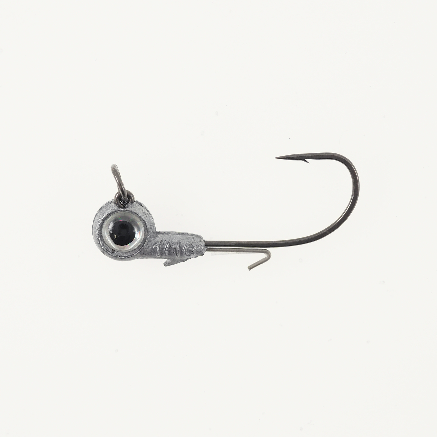 Missile Jigs Eye Roll jig head 1/0 hook 1/16 oz with silver 3D eye