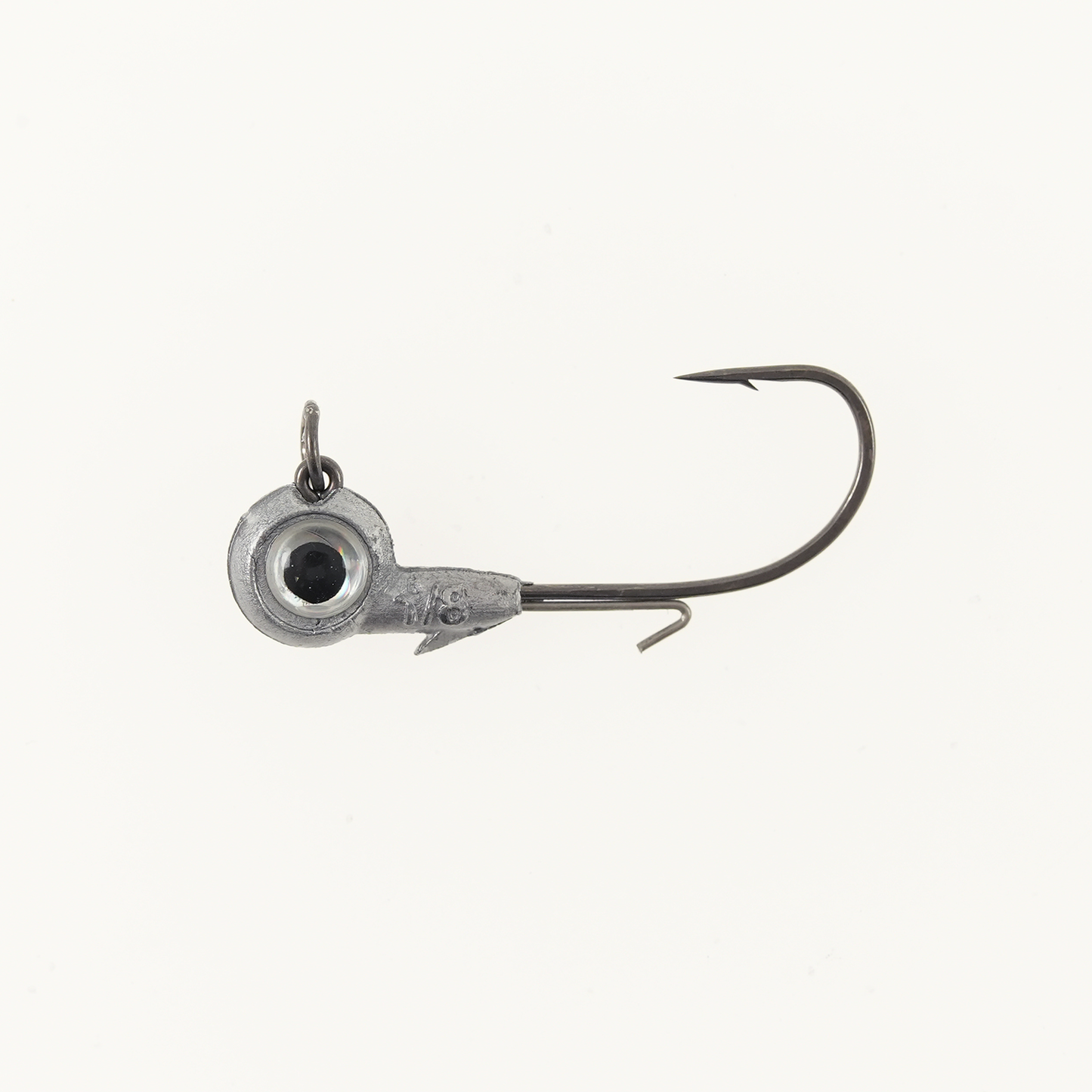 Missile Jigs Eye Roll jig head 1/0 hook 1/8 oz with silver 3D eye