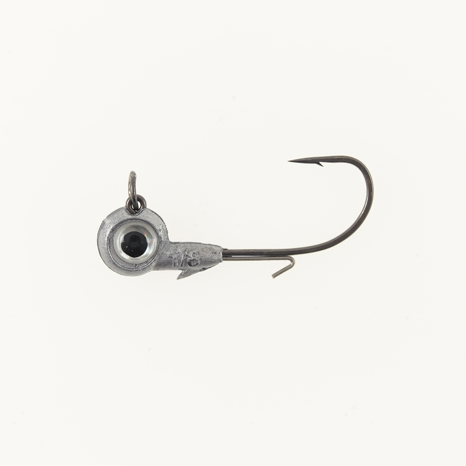 Missile Jigs Eye Roll jig head 1/0 hook 1/8 oz with silver 3D eye