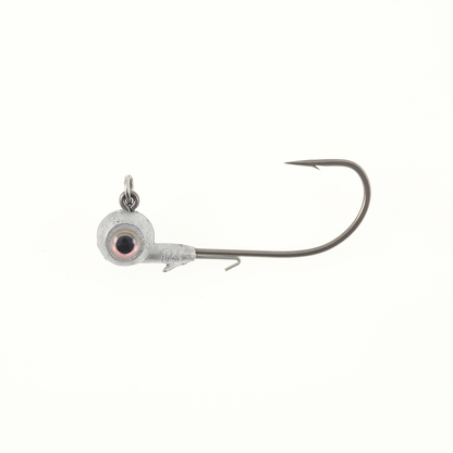 Missile Jigs Eye Roll jig head 5/0 hook 1/4 oz with silver 3D eye