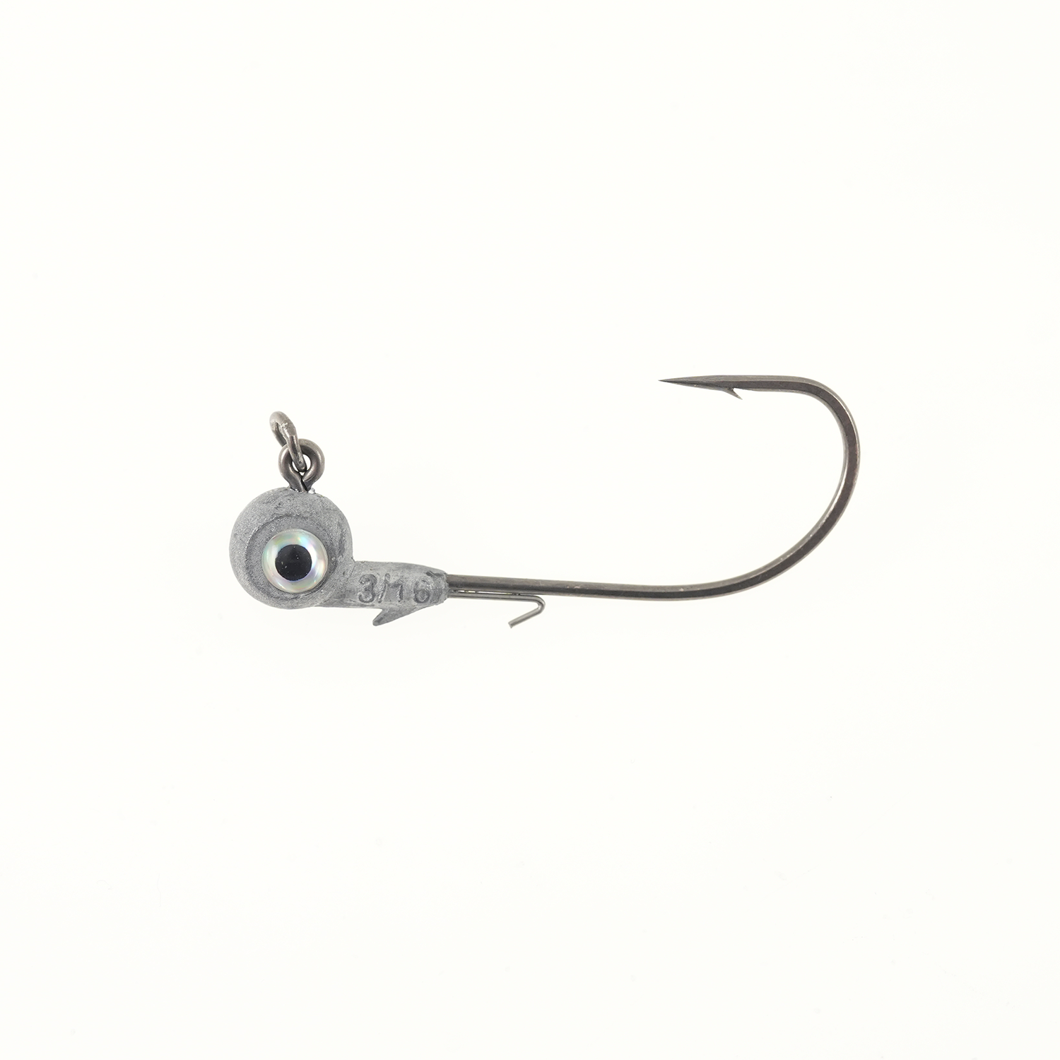 Missile Jigs Eye Roll jig head 5/0 hook 3/16 oz with silver 3D eye
