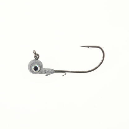 Missile Jigs Eye Roll jig head 5/0 hook 3/16 oz with silver 3D eye