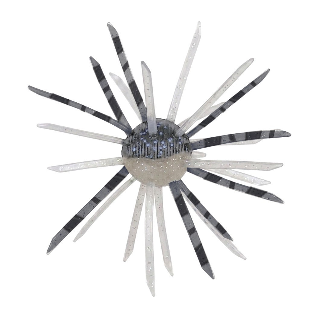 Geecrack Magnum Cue Bomb 1.5 inch urchin soft plastic in Electric Shad #268