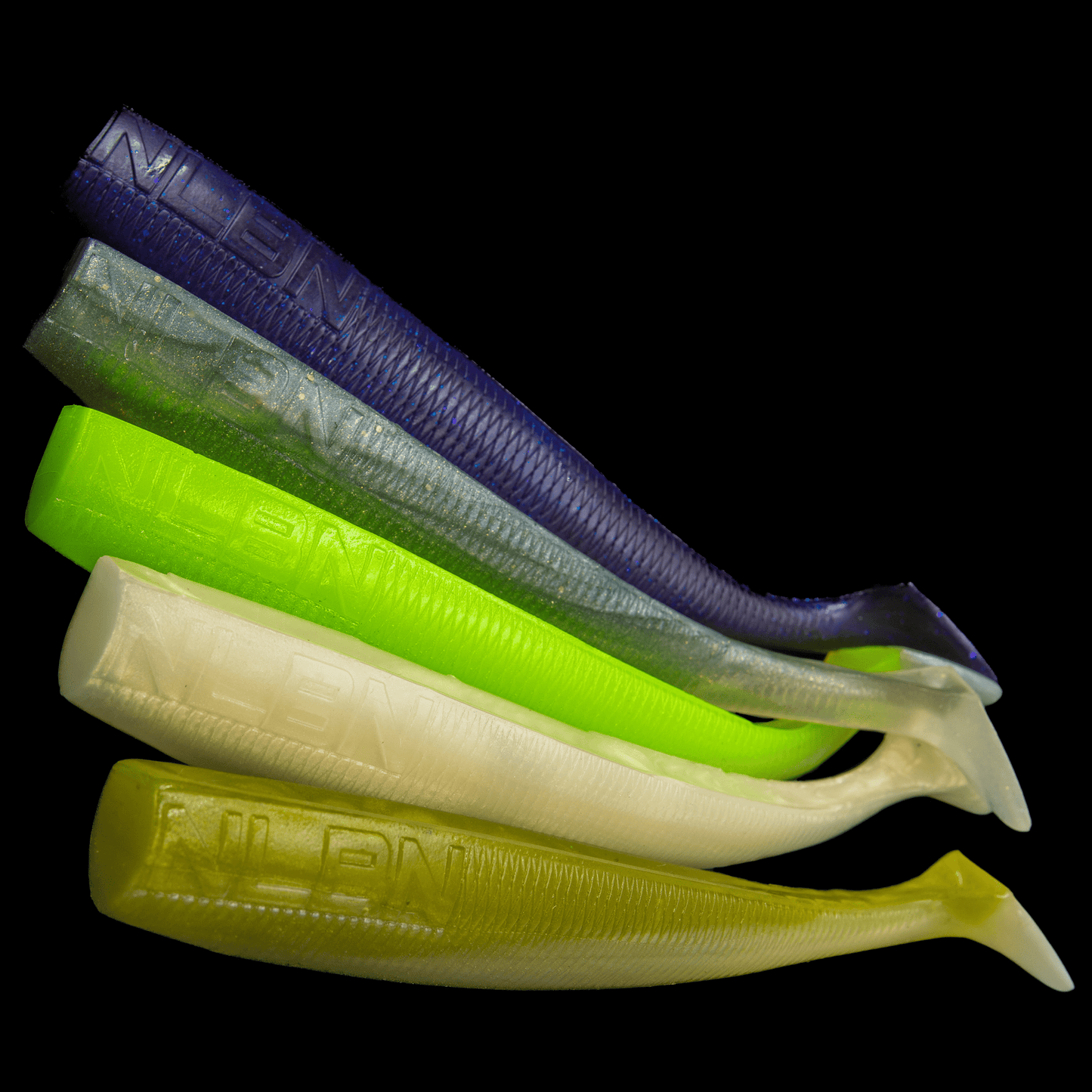 NLBN 8 inch paddle tail swimbaits, full color range