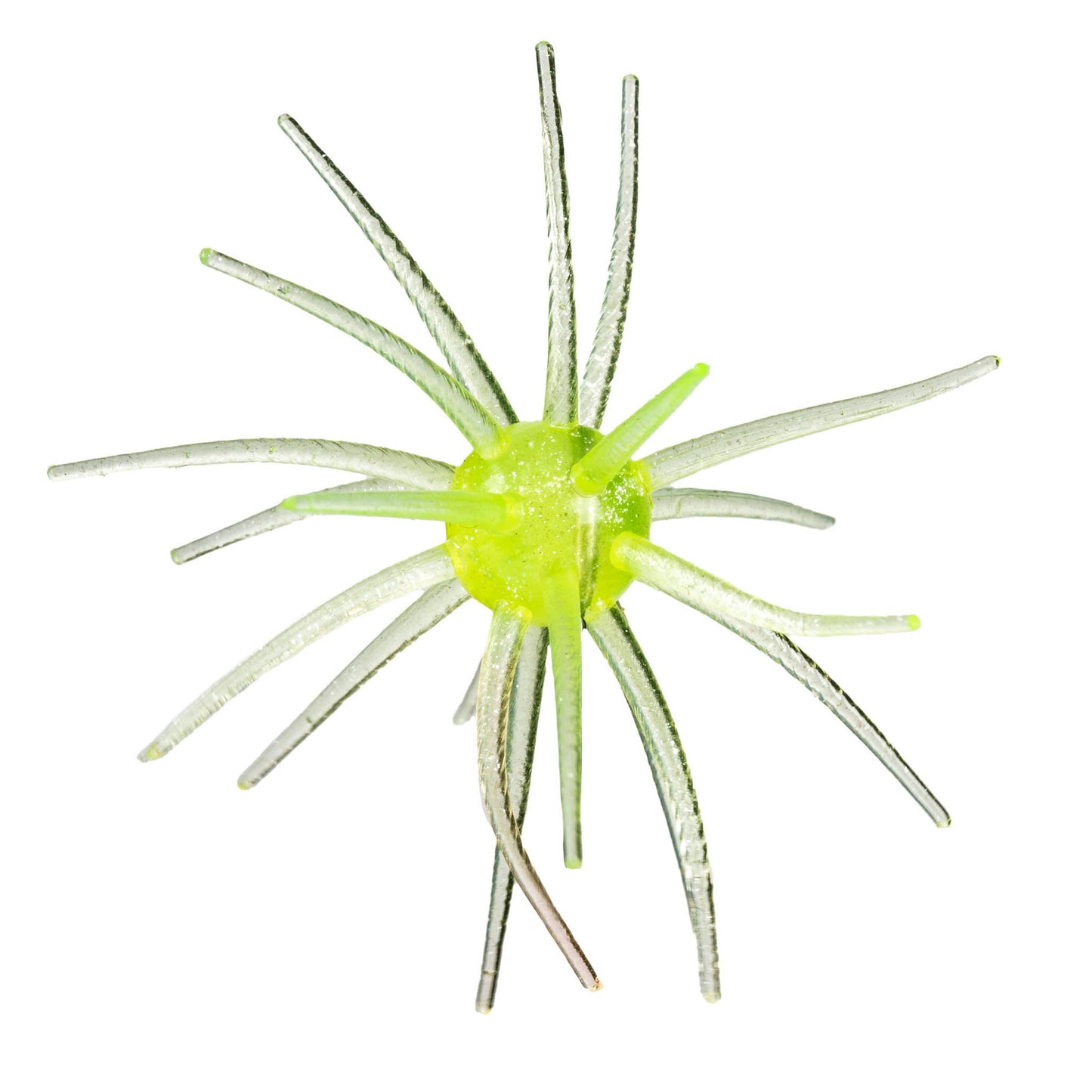 BaitFuel Nano Spike 9mm micro urchin crappie bait in Chartreuse Flash