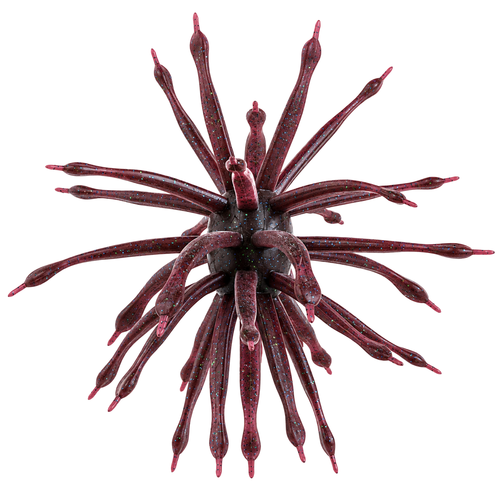 6th Sense Abstract urchin-style soft plastic bait in Plum Bug