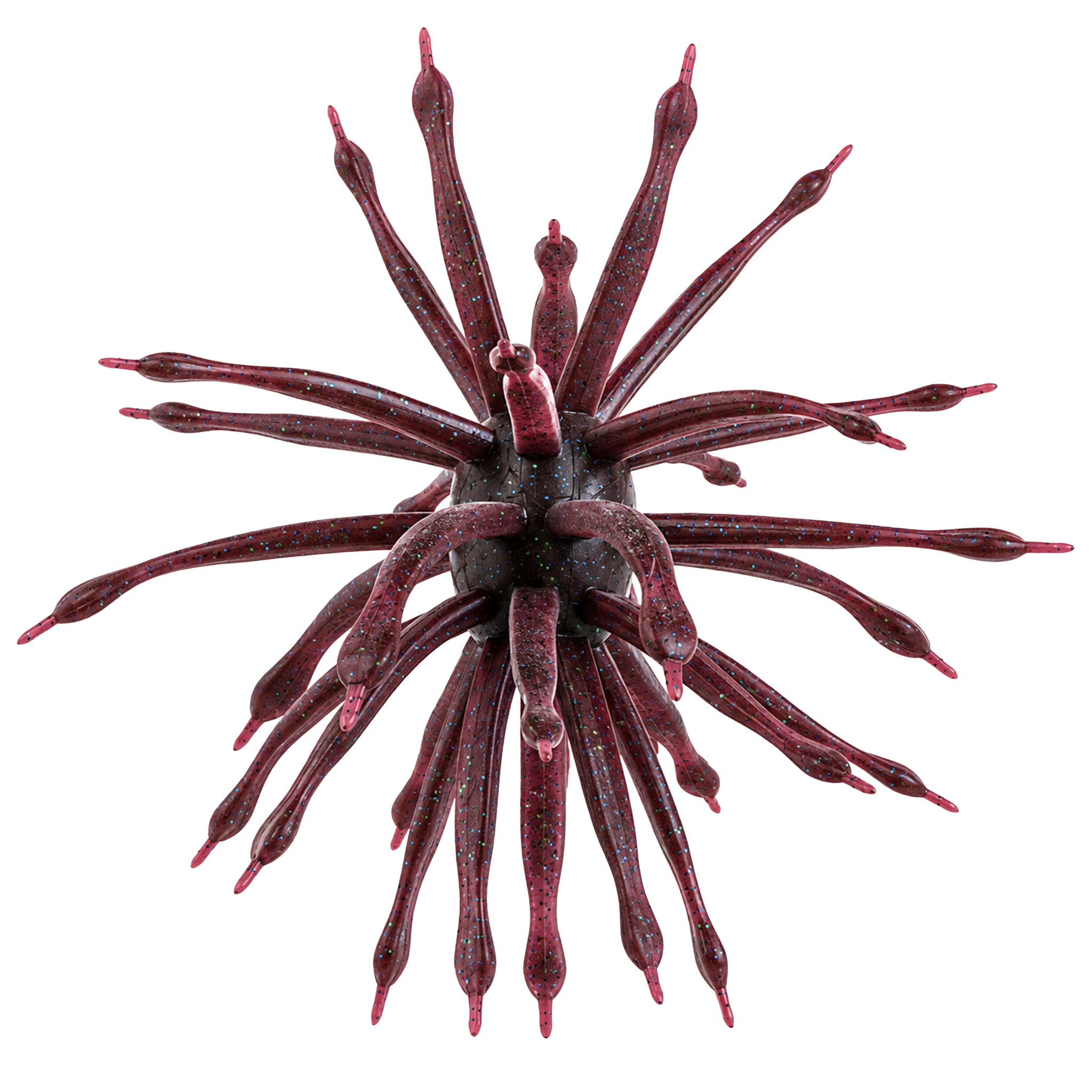 6th Sense Abstract urchin-style soft plastic bait in Plum Bug