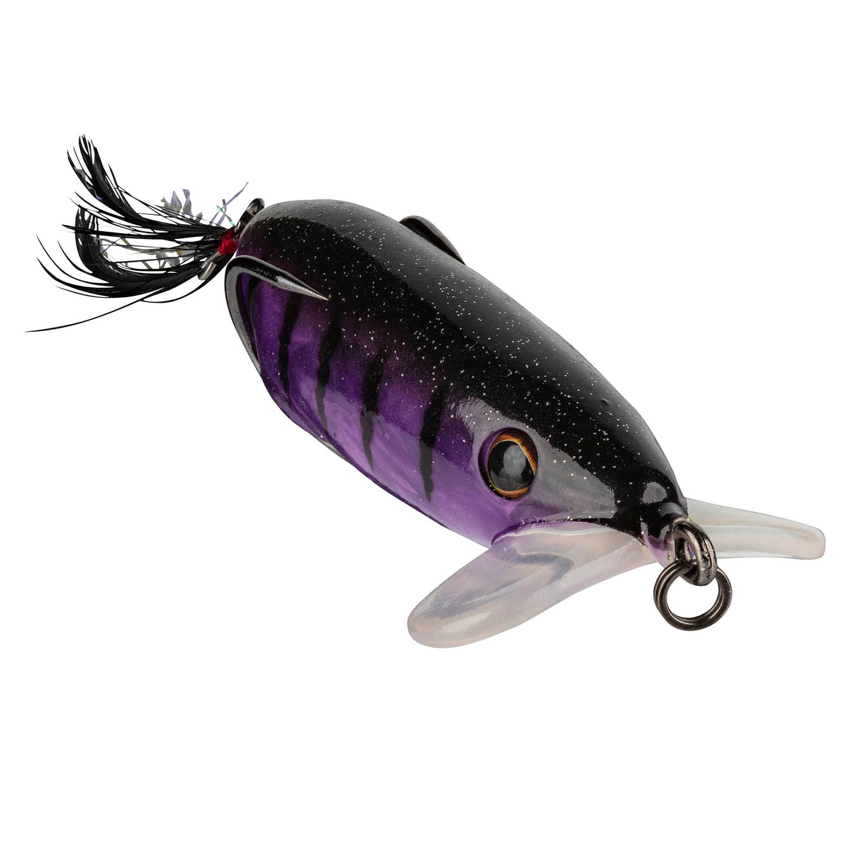 Snag Proof Zoo Wag weedless topwater bait in Purple Burst