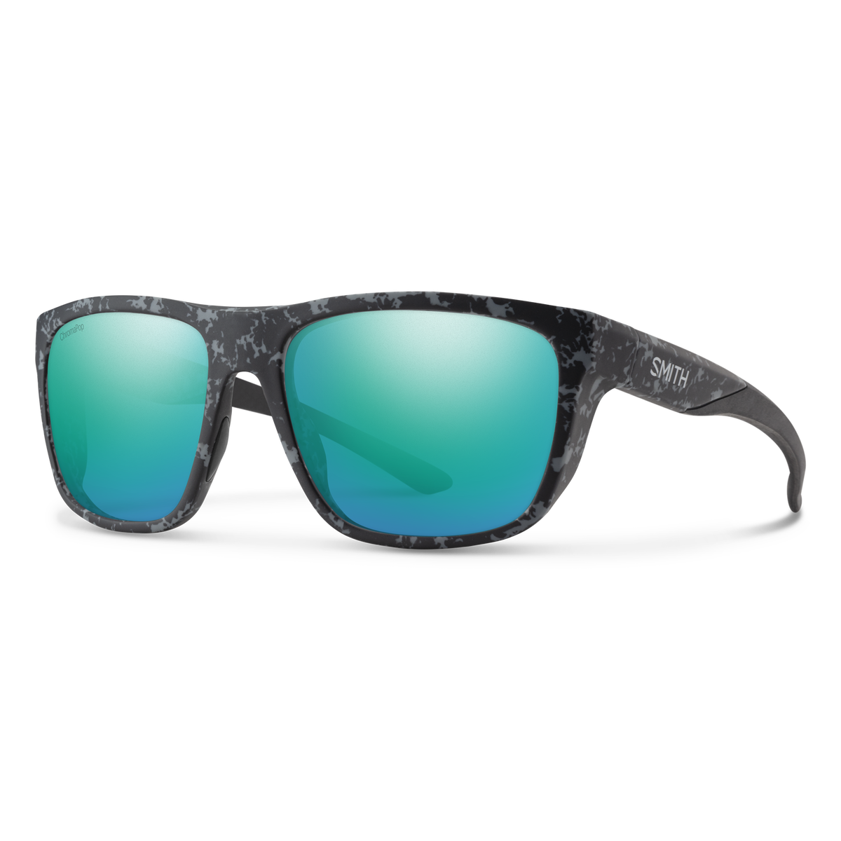 Smith Barra sunglasses — Matte Ash Marble | ChromaPop Glass Polarized Opal Mirror