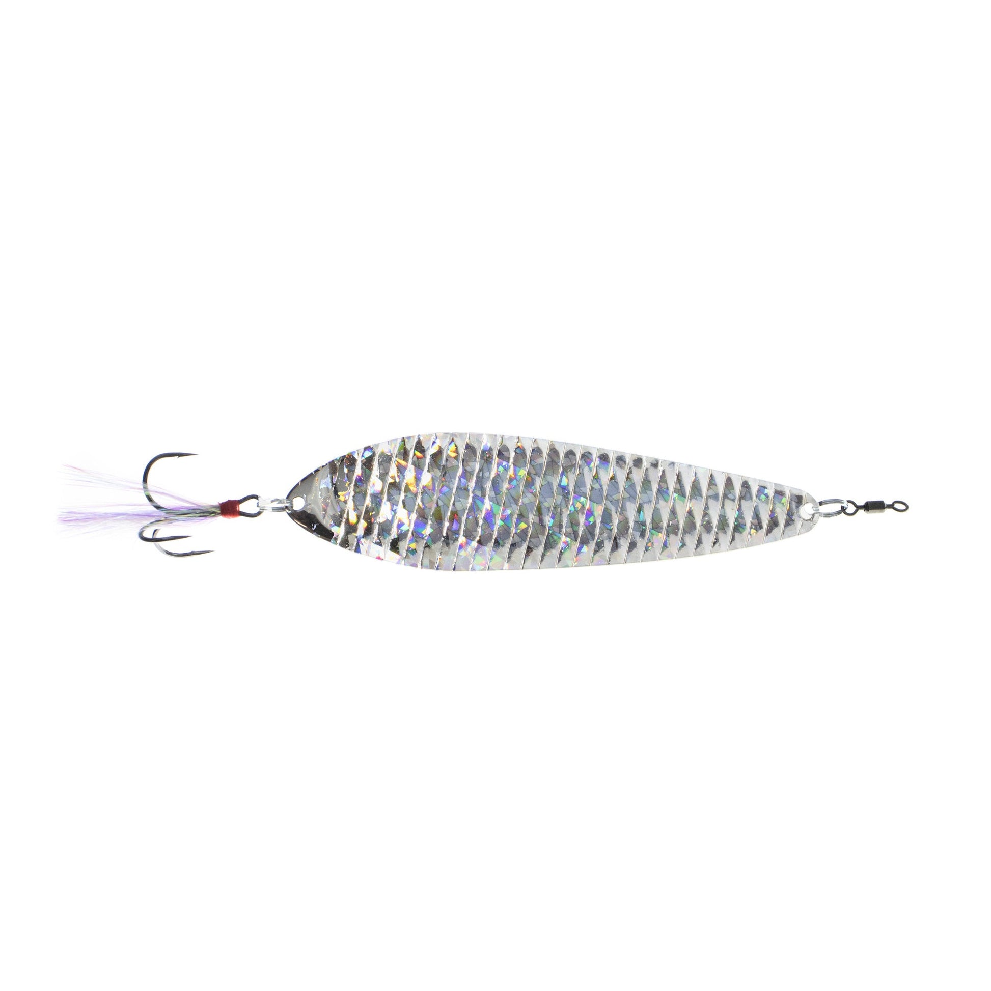Nichols Bass Mafia Big Larry 2.5 oz flutter spoon in Shattered Glass Silver