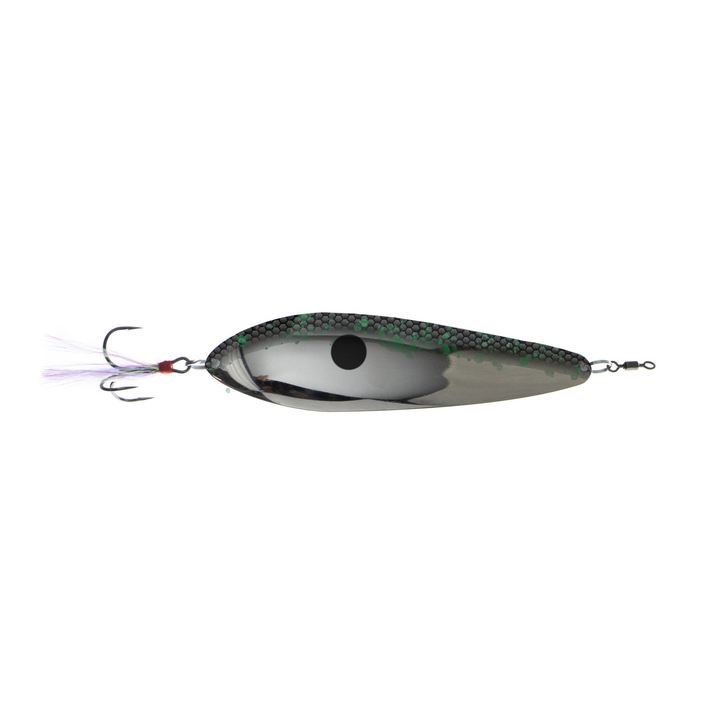 Nichols Bass Mafia Big Larry 2.5 oz flutter spoon in Gizzard Shad Smooth