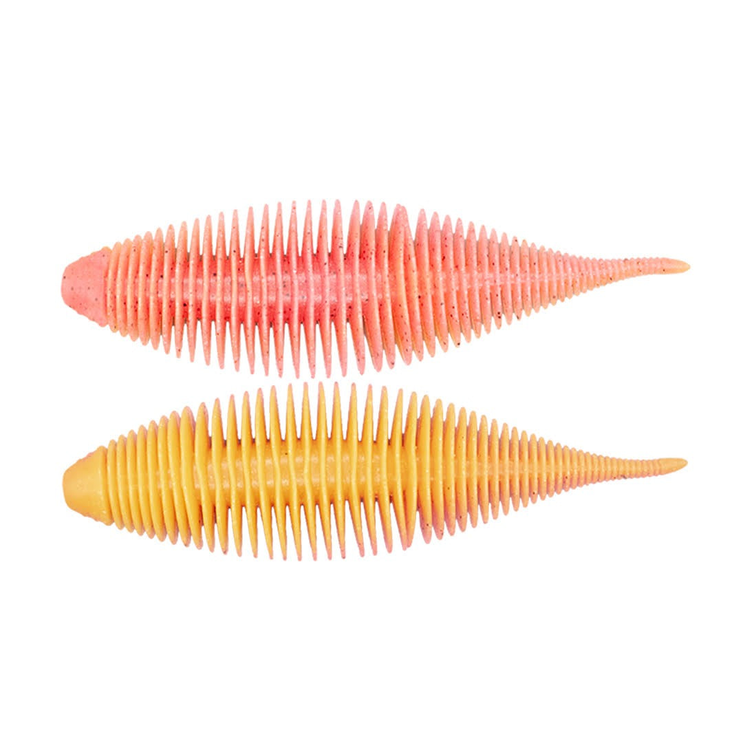 Geecrack Bellows Shad 6.8 inch soft plastic swimbait worm in Pink Lemonade #416