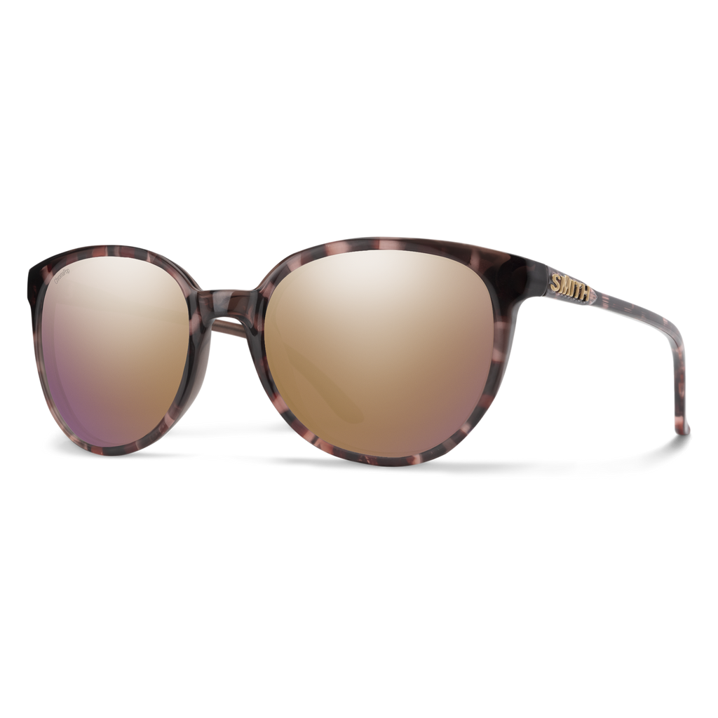 Smith Cheetah sunglasses — Rose Tortoise | ChromaPop Polarized Rose Gold Mirror