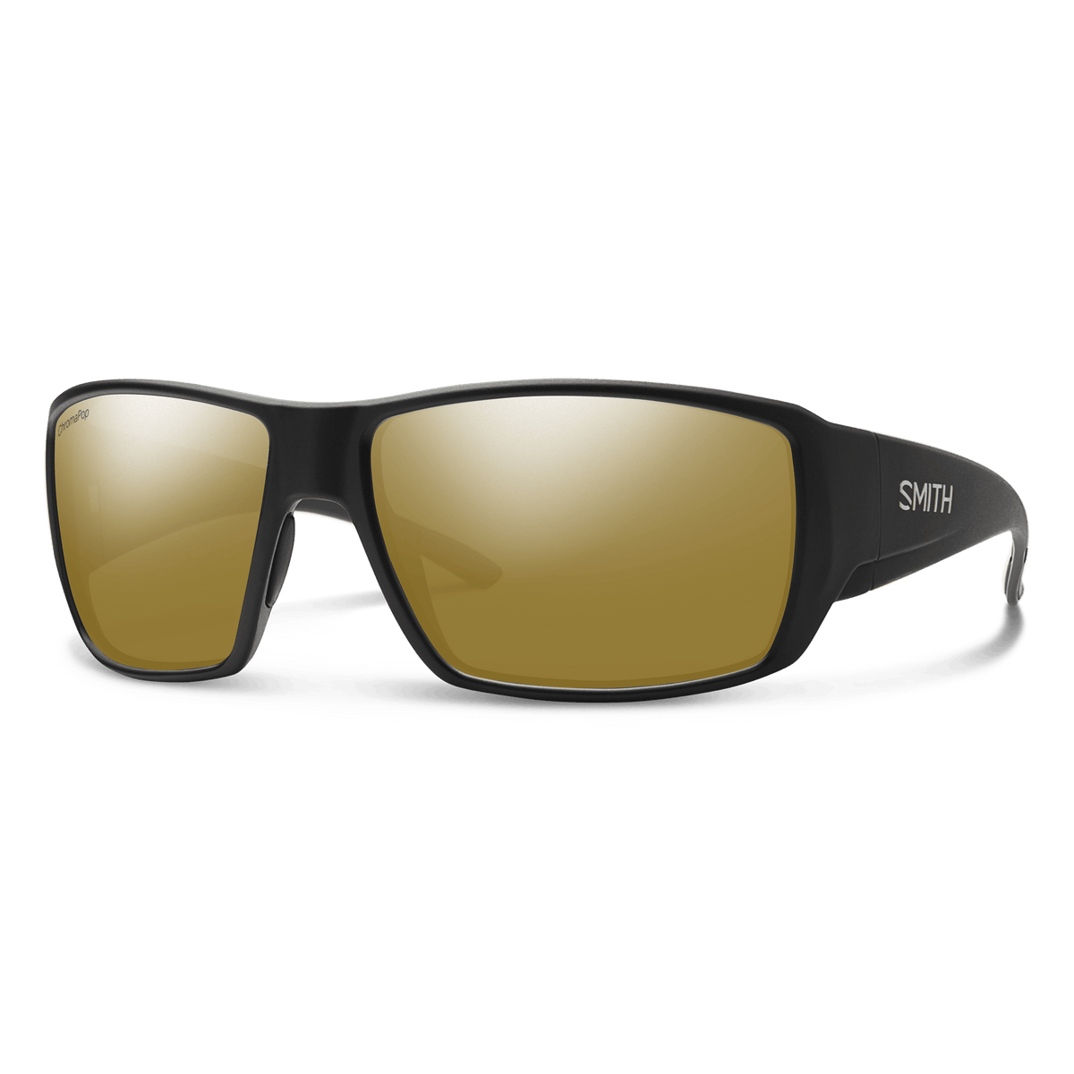 Smith Guide's Choice sunglasses — Matte Black  | ChromaPop Glass Polarized Bronze Mirror