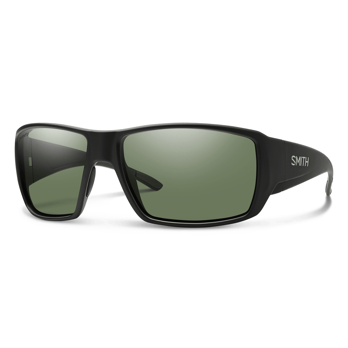 Smith Guide's Choice sunglasses — Matte Black  | ChromaPop Polarized Gray Green