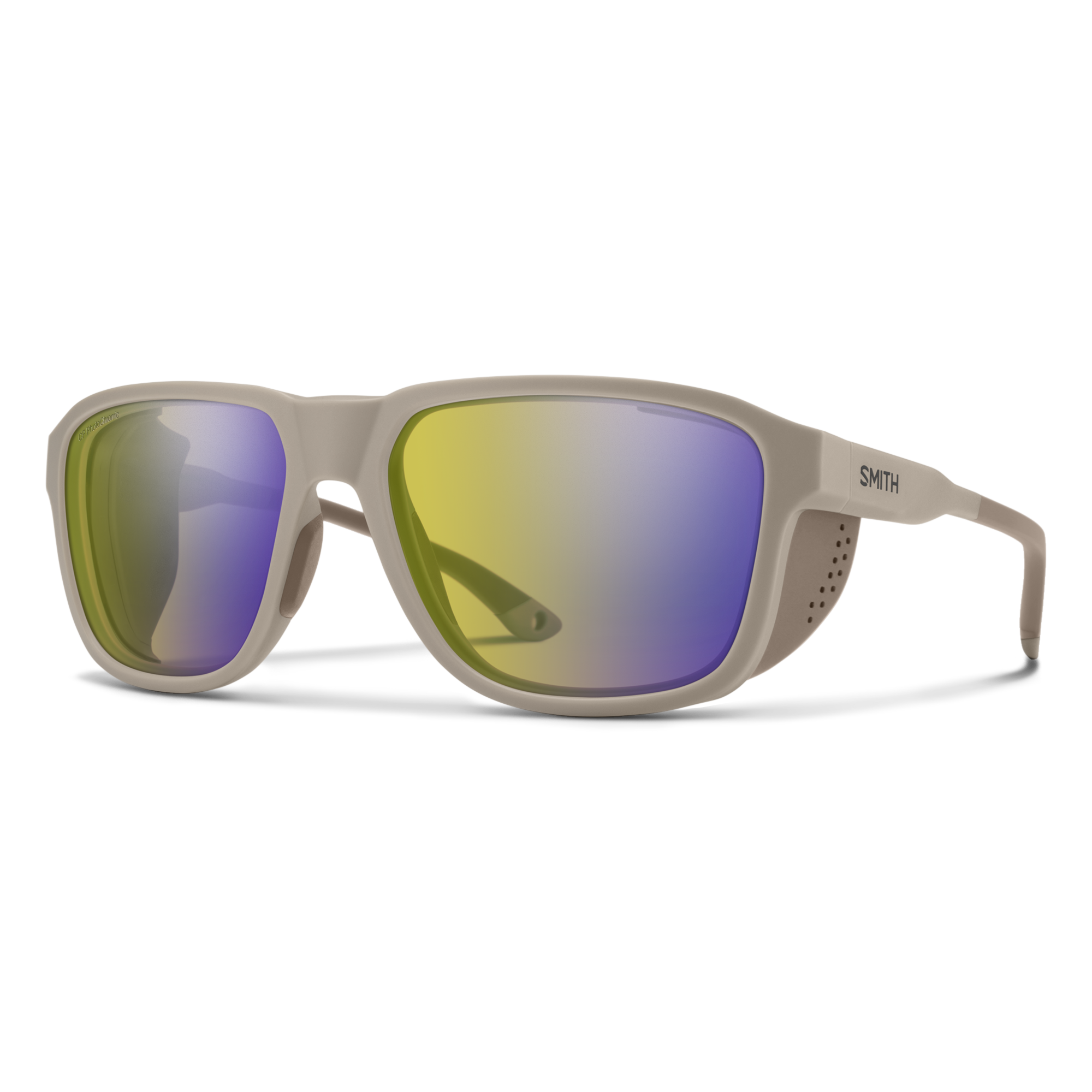 Smith Embark sunglasses — Matte Summit | ChromaPop Glacier Photochromic Yellow Violet Mirror